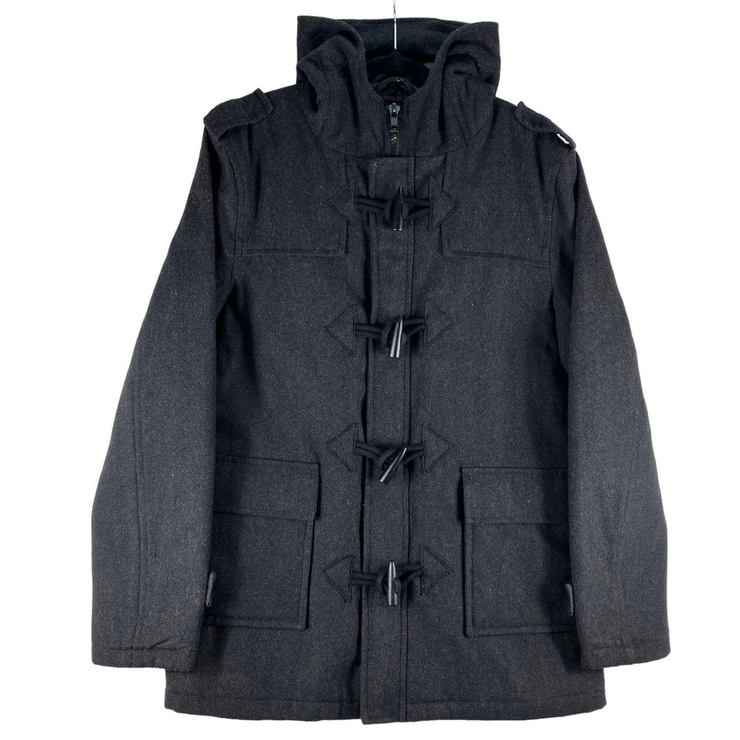 Henleys Dark Grey 50% Wool Winter Coat Size M