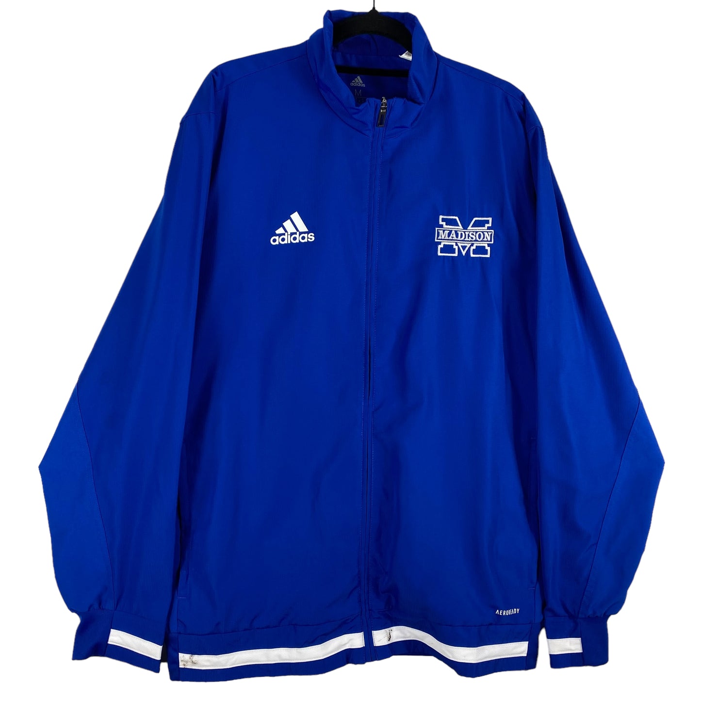 Adidas Blue James Madison University Light Full Zip Jacket Size M