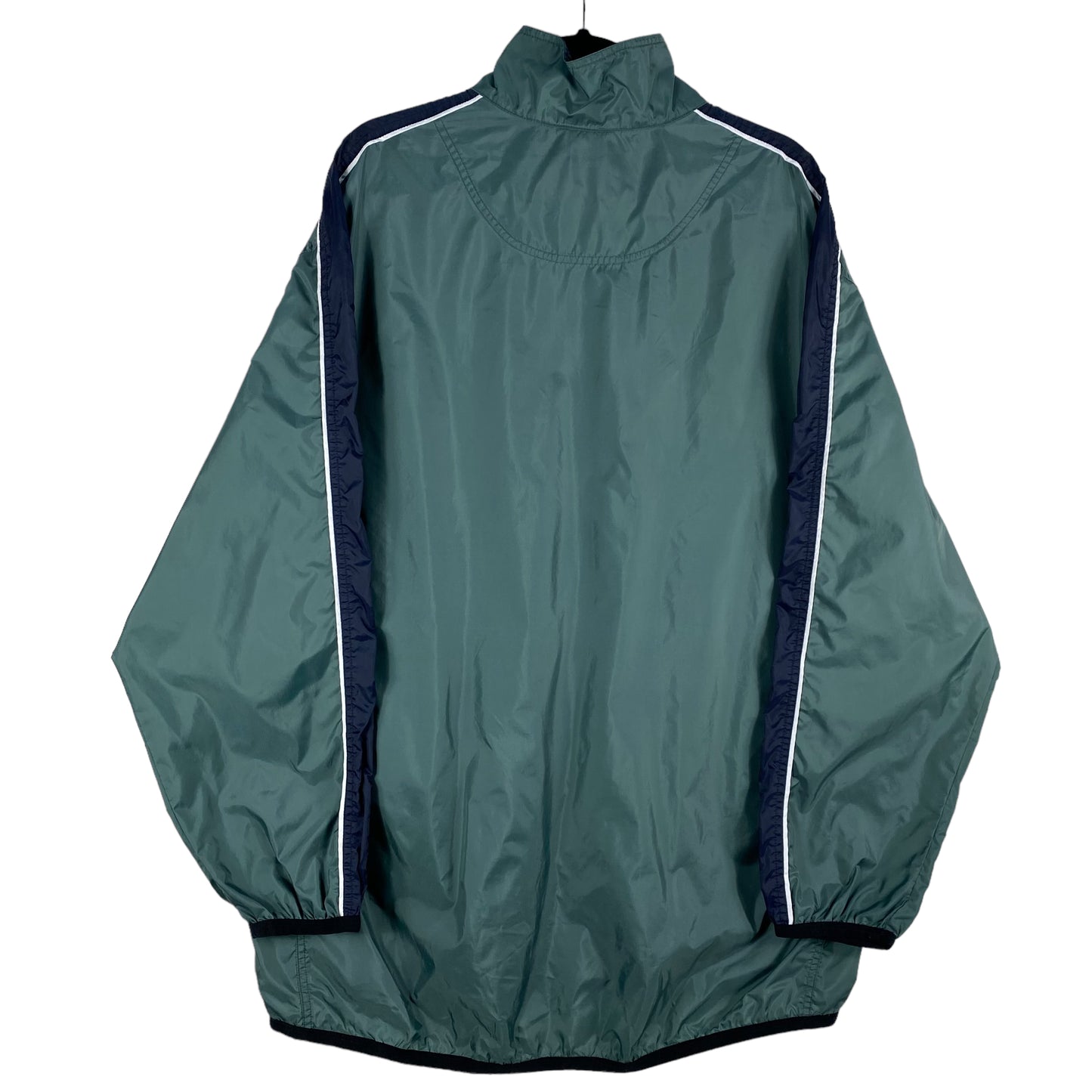 Vintage Nike 90's Stone Green Full Zip Light Nylon Jacket Size XL
