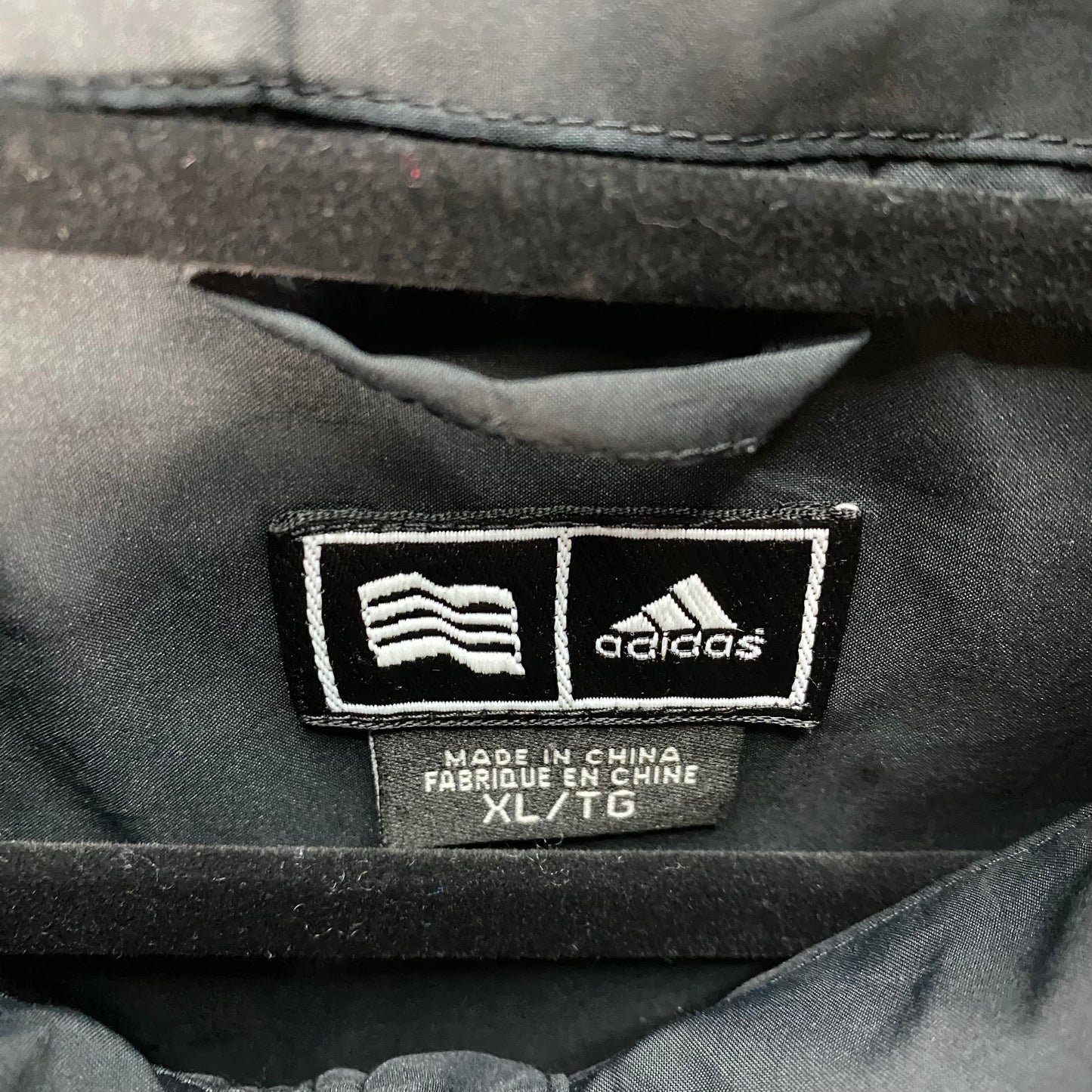 Vintage Adidas 2000's Black Green Bay Packers Light Zip Jacket Size XL
