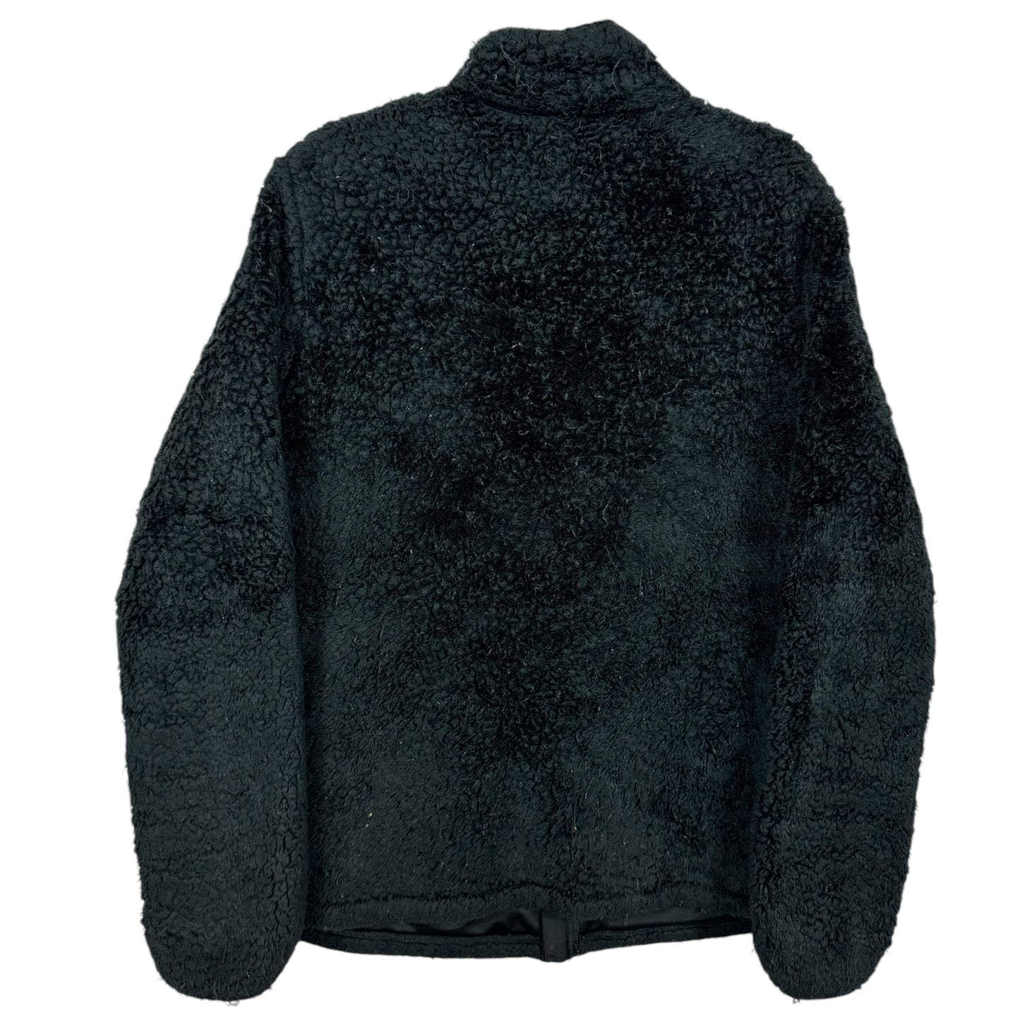 FILA Sport Womens Black Sherpa Fleece Zip Jumper Size XL