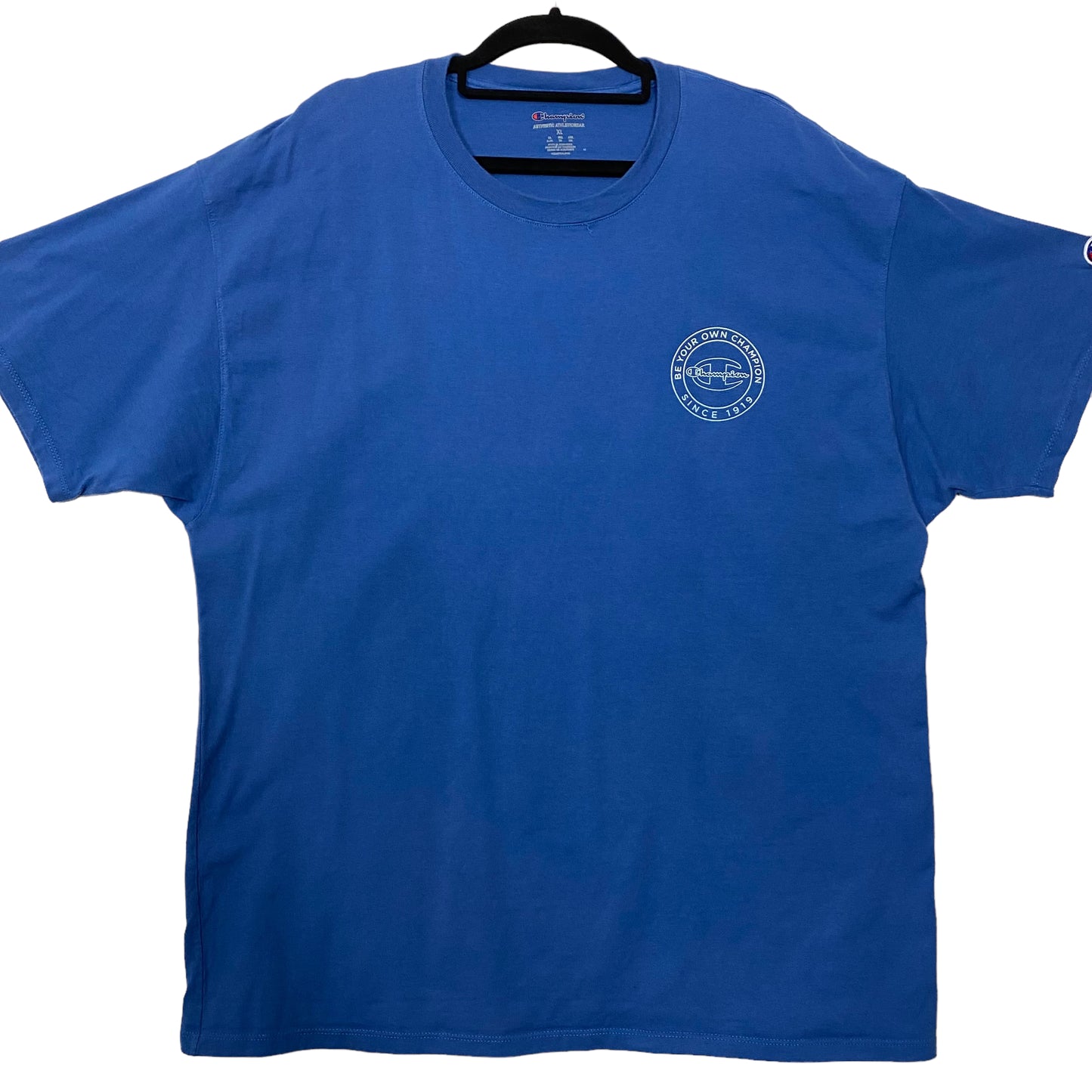 Champion Blue Back Graphic Cotton Tee Shirt Size XL