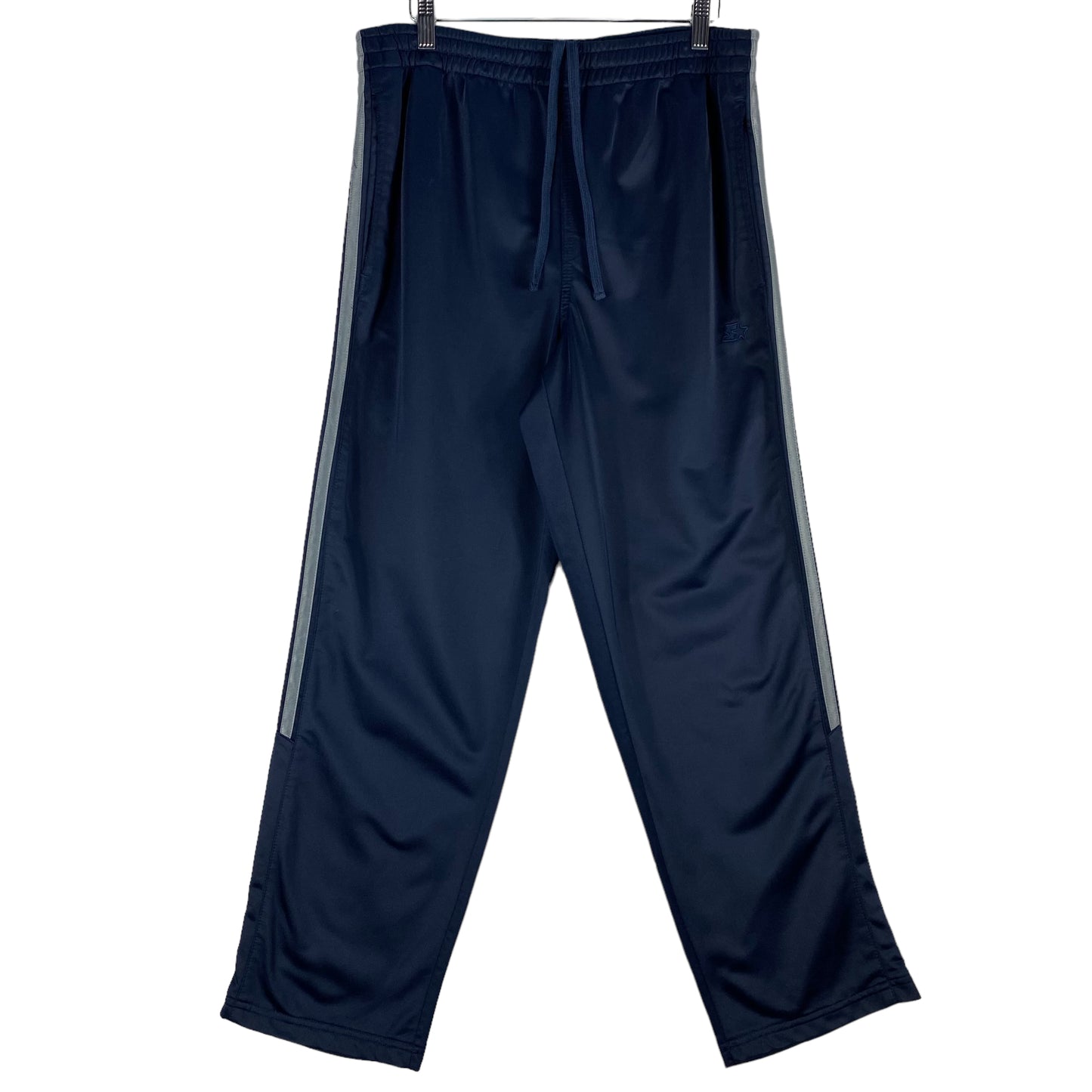 Vintage Starter 2000's Dark Blue Polyester Track Pant Bottoms Size M