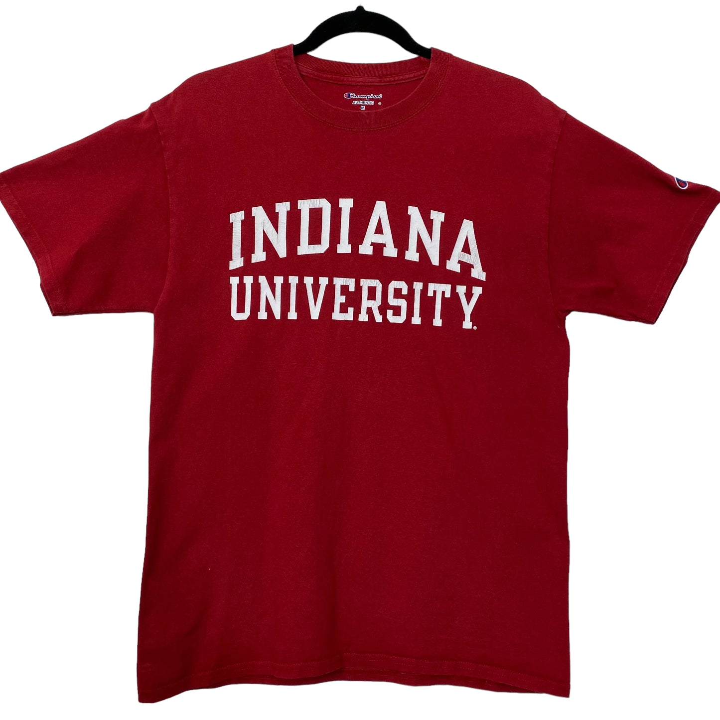 Champion Indiana University Red Cotton Tee Shirt Size M
