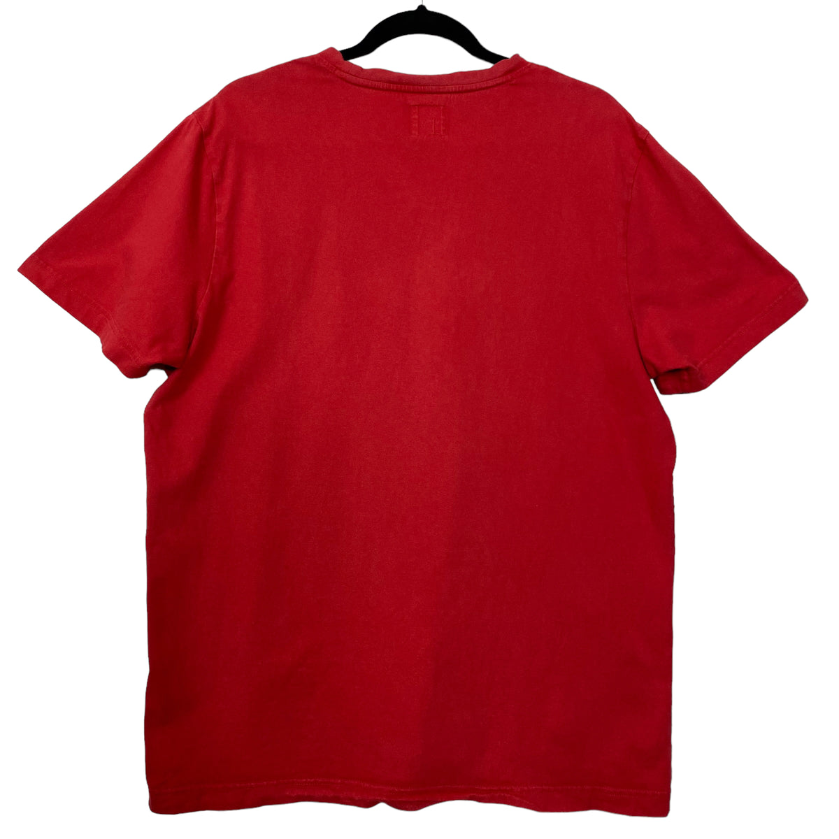 Champion Red Chest Script Cotton Tee Shirt Size L