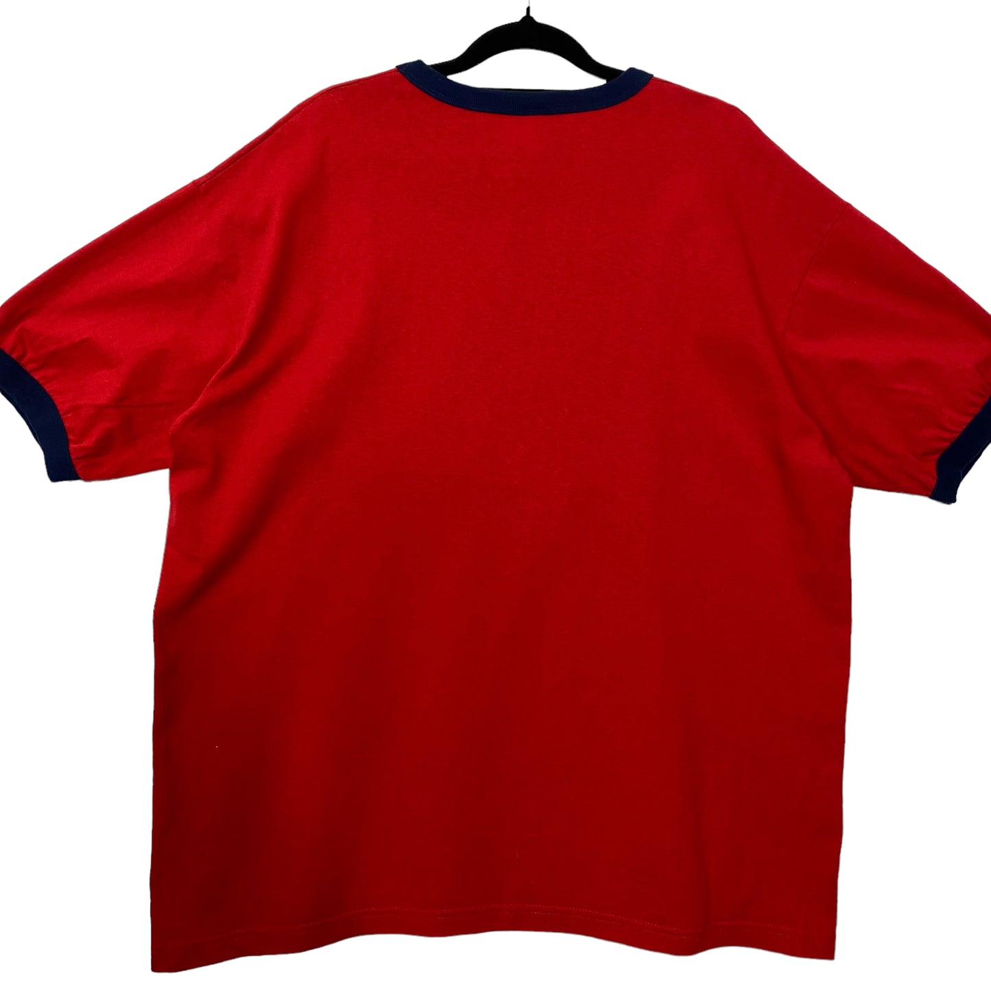 Vintage Adidas 2000's Red Cotton Tee Shirt Size L