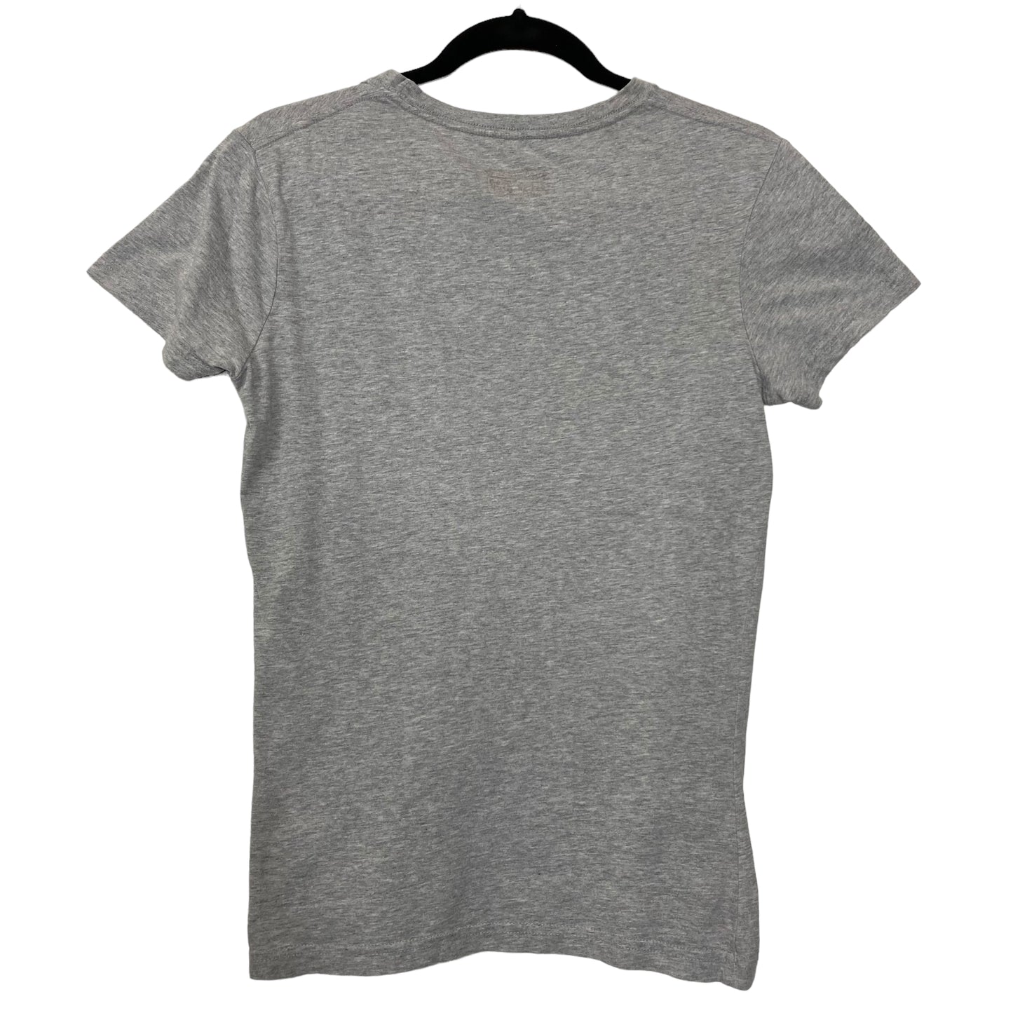 Converse Womens Grey Chest Script Cotton Tee Shirt XS