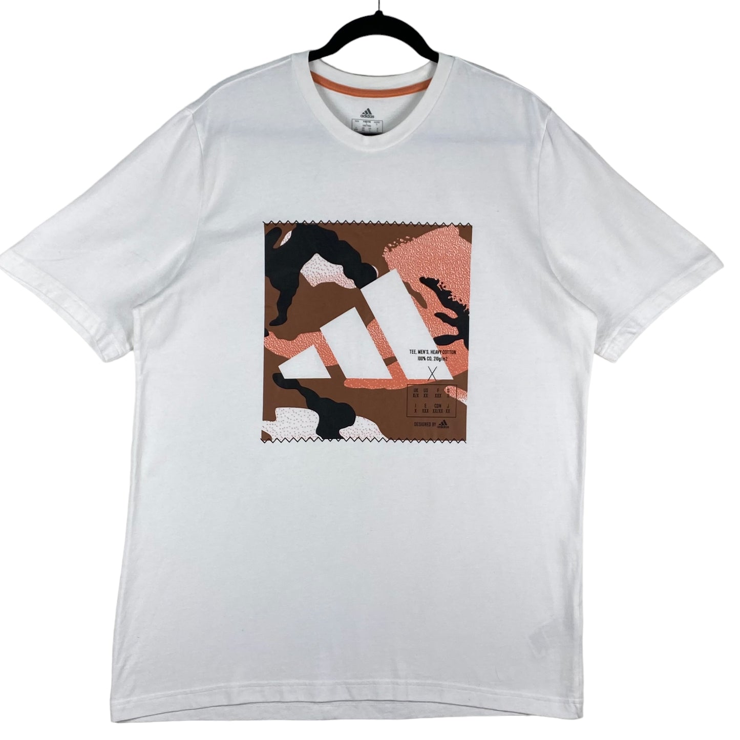 Adidas Black Monogram Heavy Cotton Tee Shirt Size L