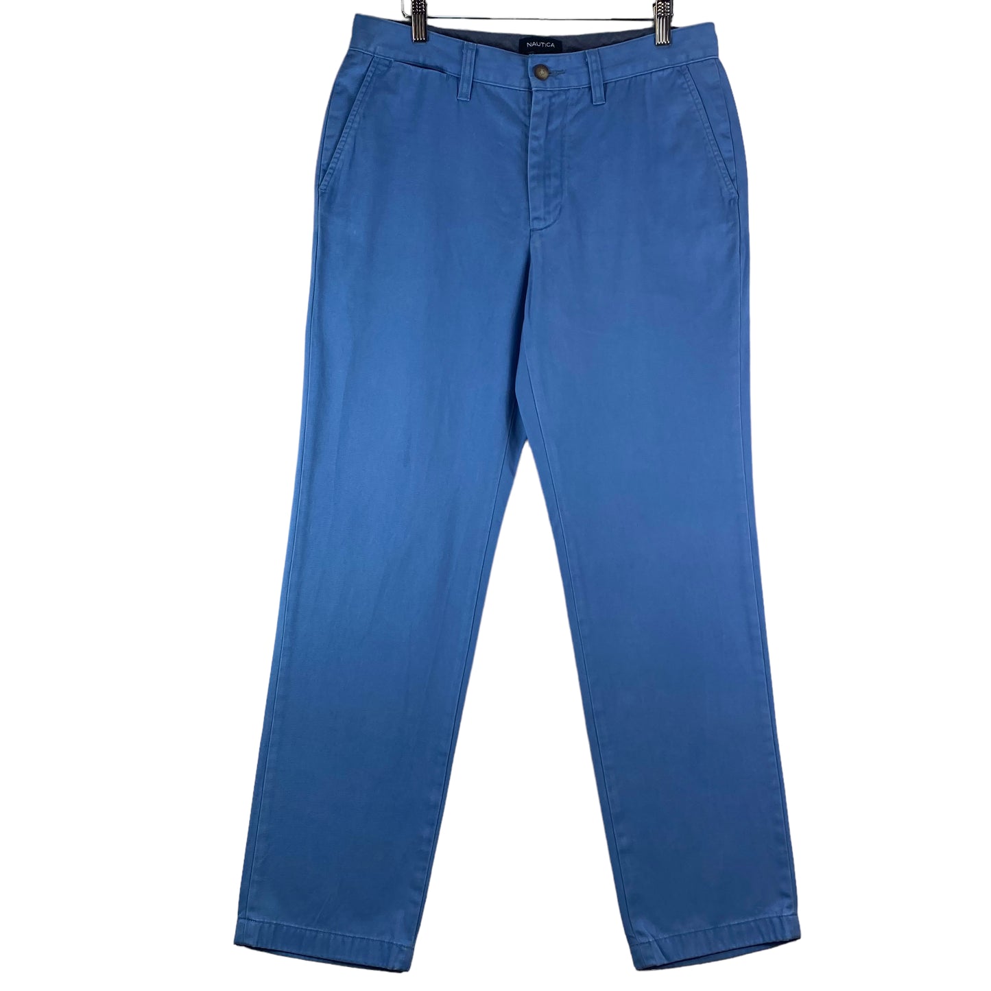 Nautica Light Blue Regular Straight Leg Chino Pants W32