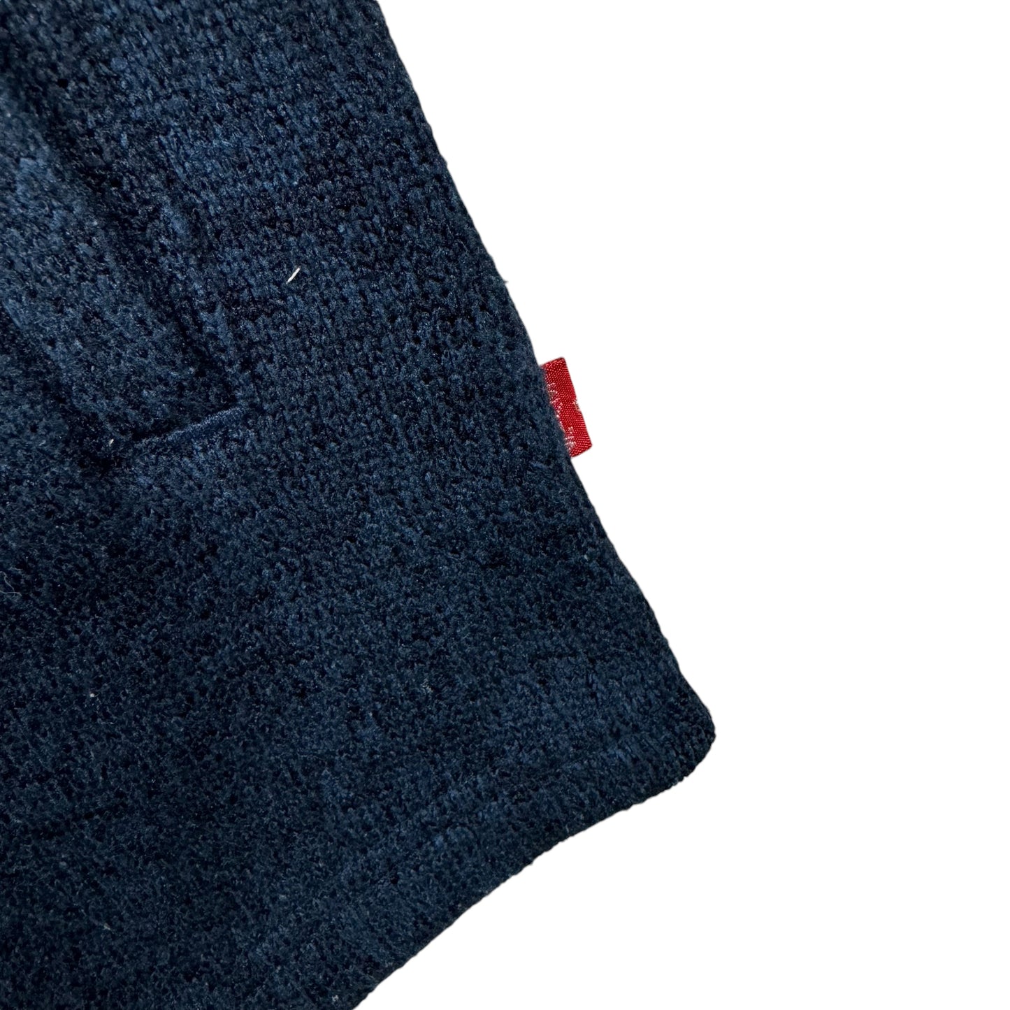 Levis Dark Blue Fleece Knit Button Jumper Size M