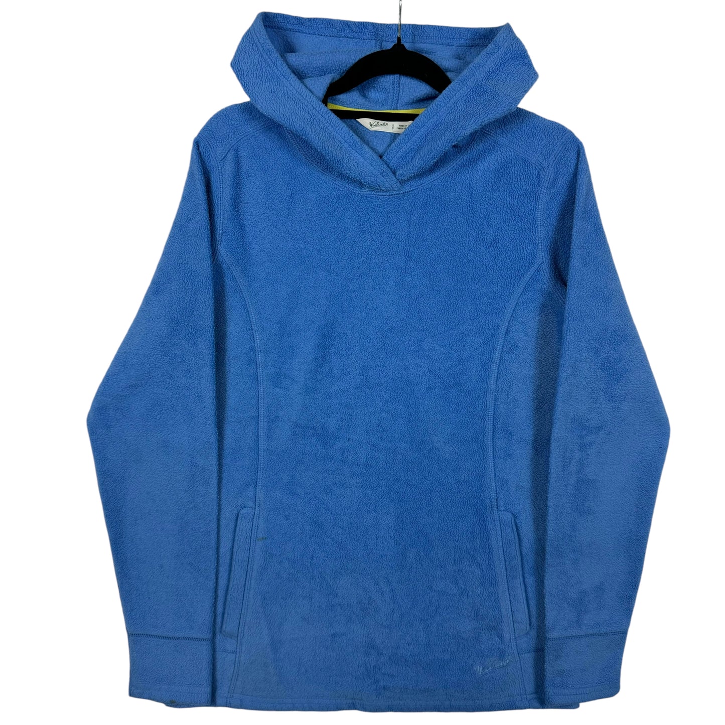 Woolrich Womens Blue Hooded Fleece Jumper Size S