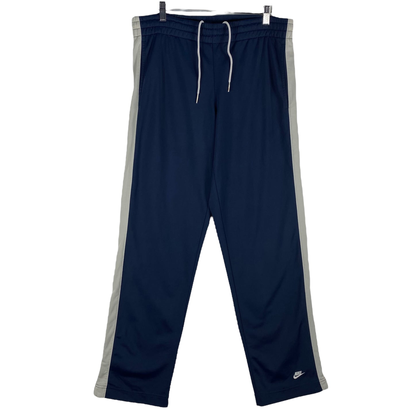 Vintage Nike 2000's Dark Blue Polyester Track Pant Bottoms Size S
