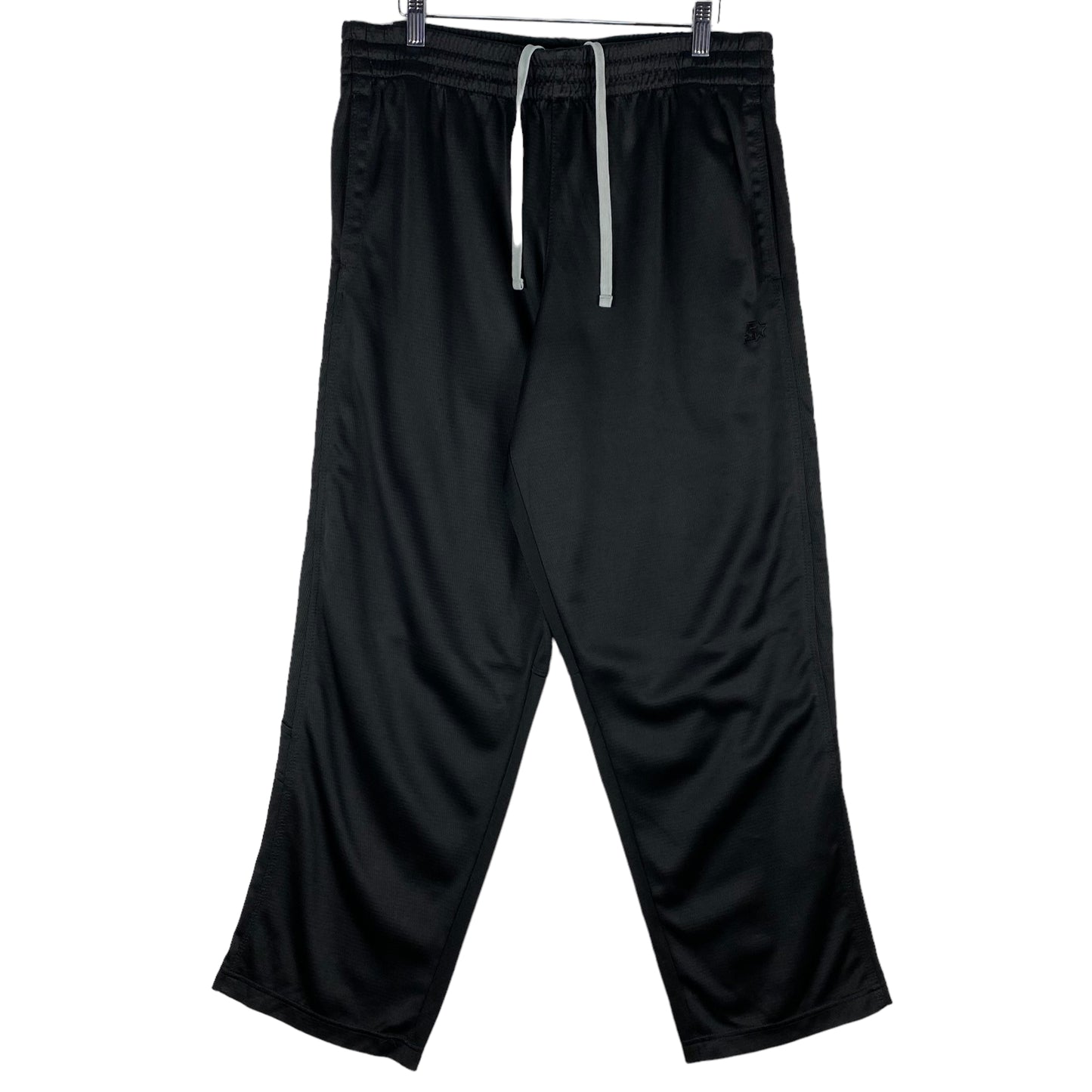 Vintage Starter 2000's Black Polyester Track Pant Bottoms Size L