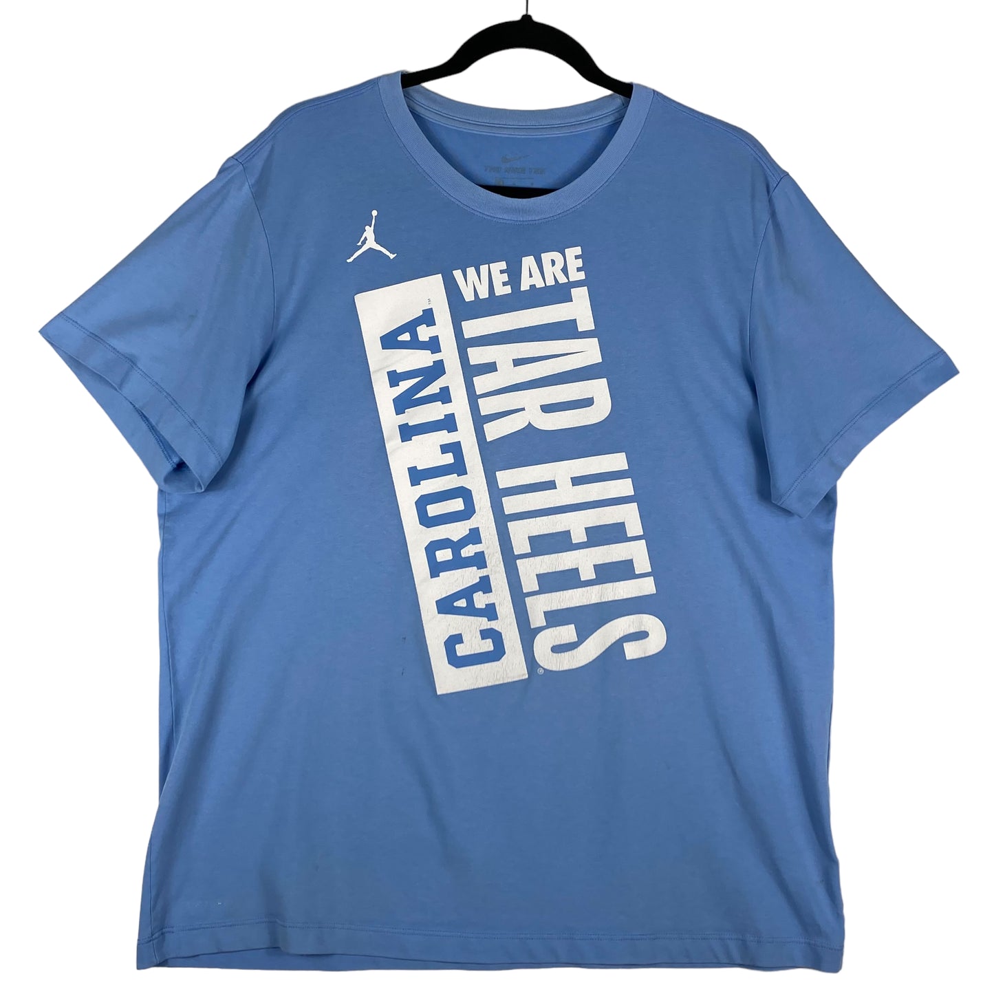 Air Jordan Light Blue Carolina Tar Heels Active Sport Tee Shirt Size L