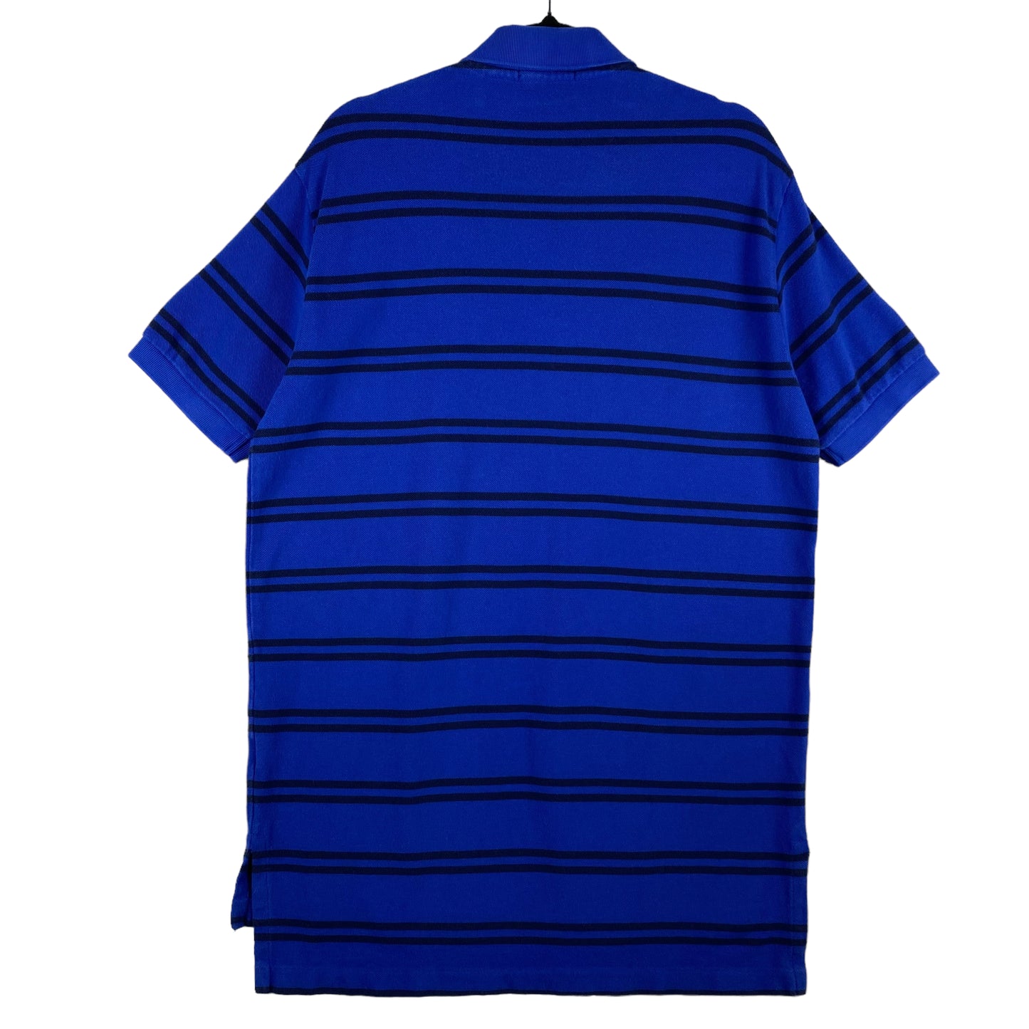 Polo Ralph Lauren Blue Striped Cotton Polo Shirt Size M