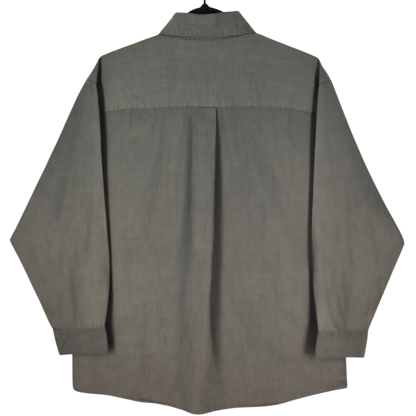 DKNY Dark Grey 80's 2 Ply Dress Shirt Size XL