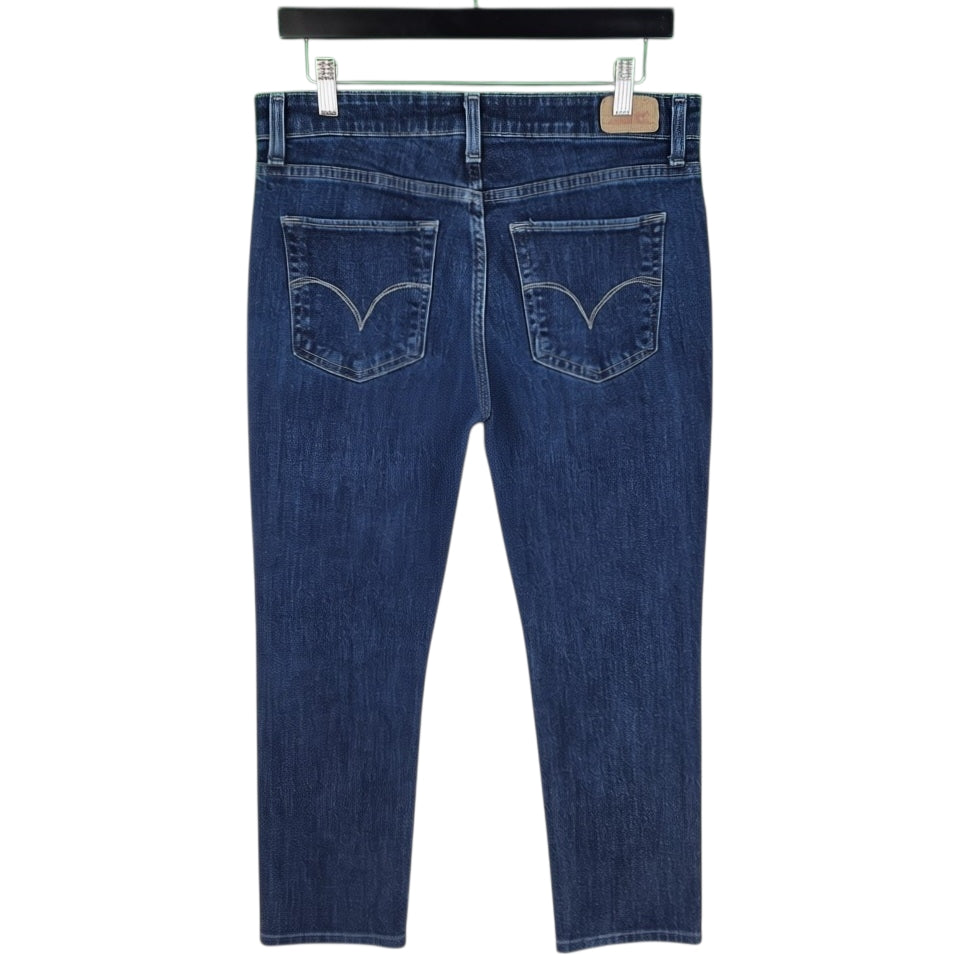 Levis Jeans Womens Dark Blue Mid Rise Skinny Denim W31