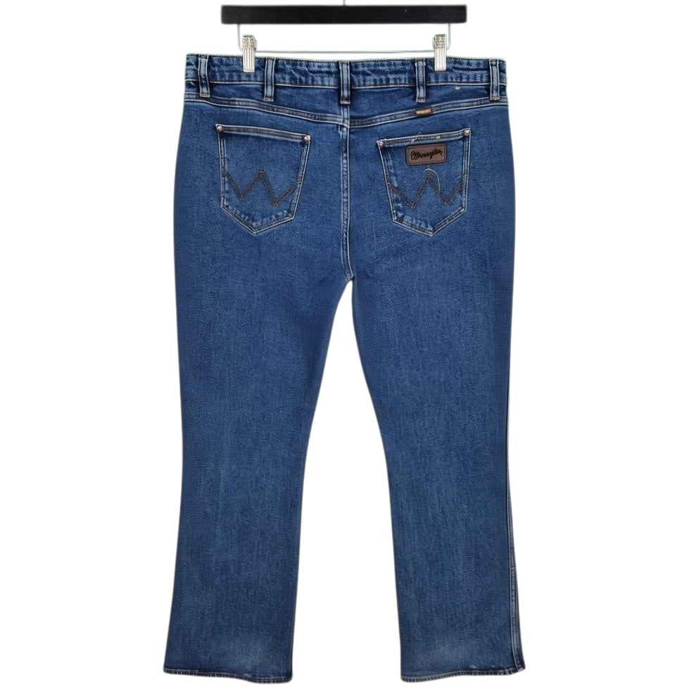 Wrangler Jeans Womens Blue Heavy Mid Bootcut Denim W36