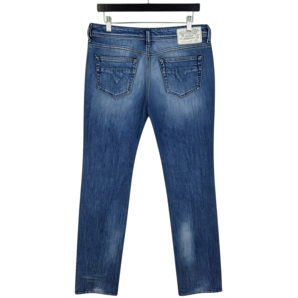 Diesel Jeans Womens Blue Rohny High Rise Denim W32