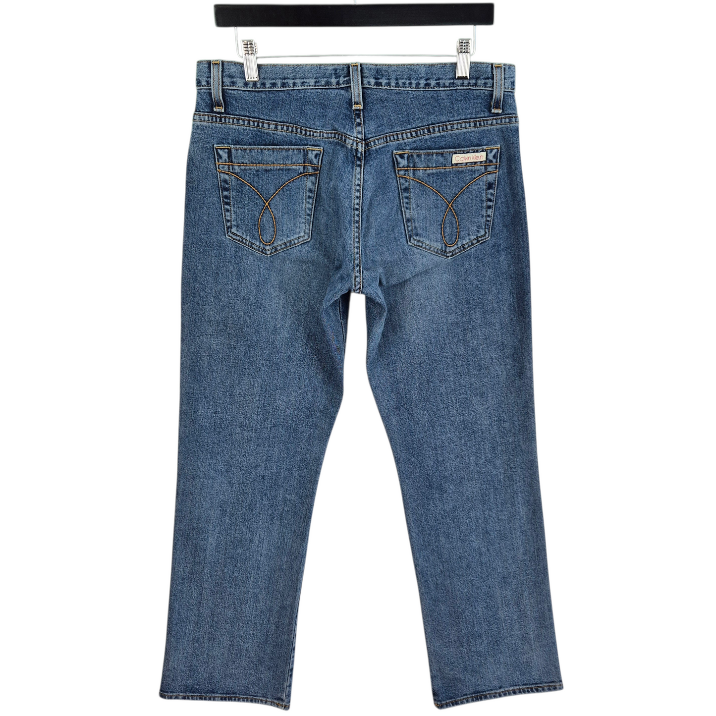 Vintage Calvin Klein Jeans Womens Blue Loose Straight Leg Denim W31