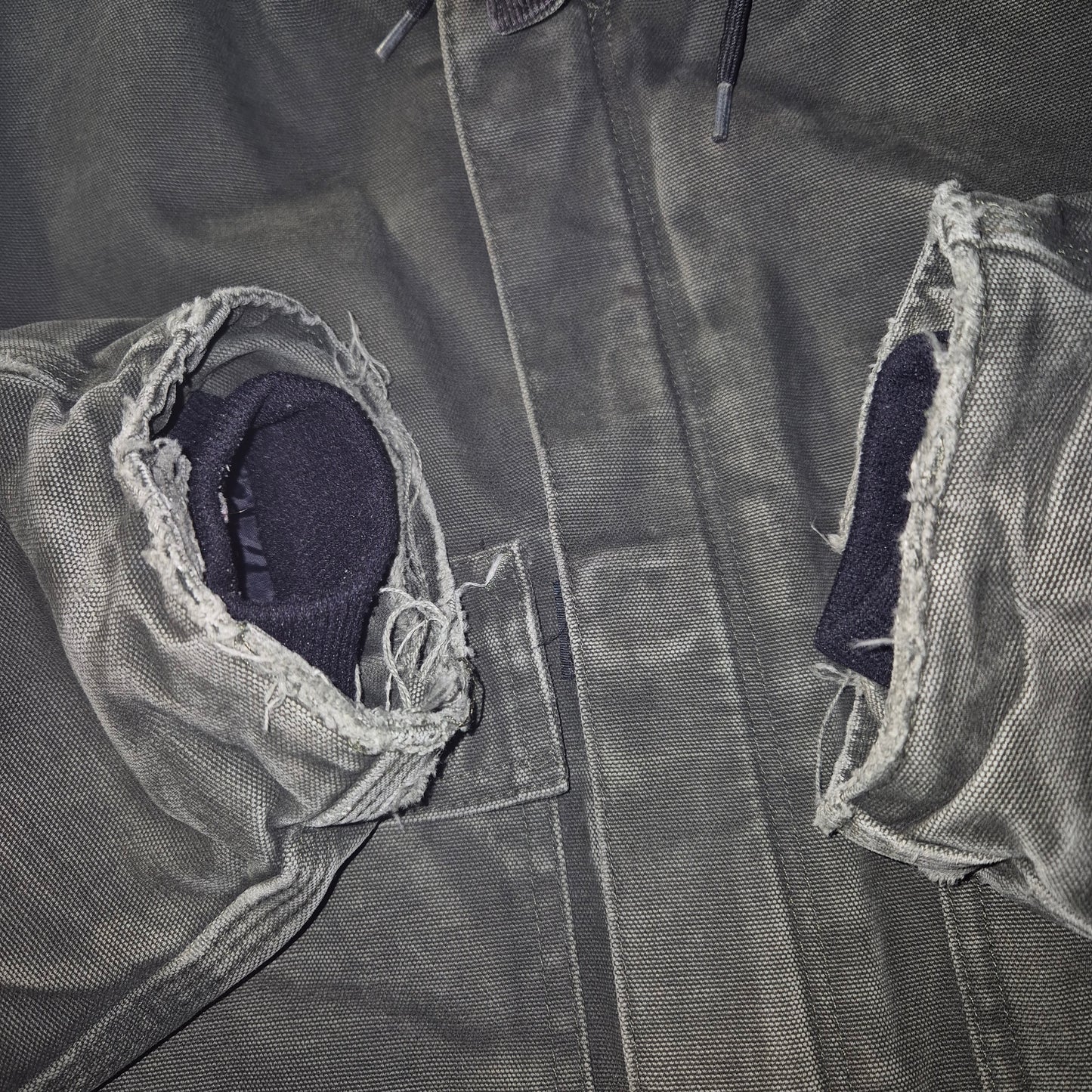 Carhartt Olive Green Extra Heavy Denim Jacket Size XL