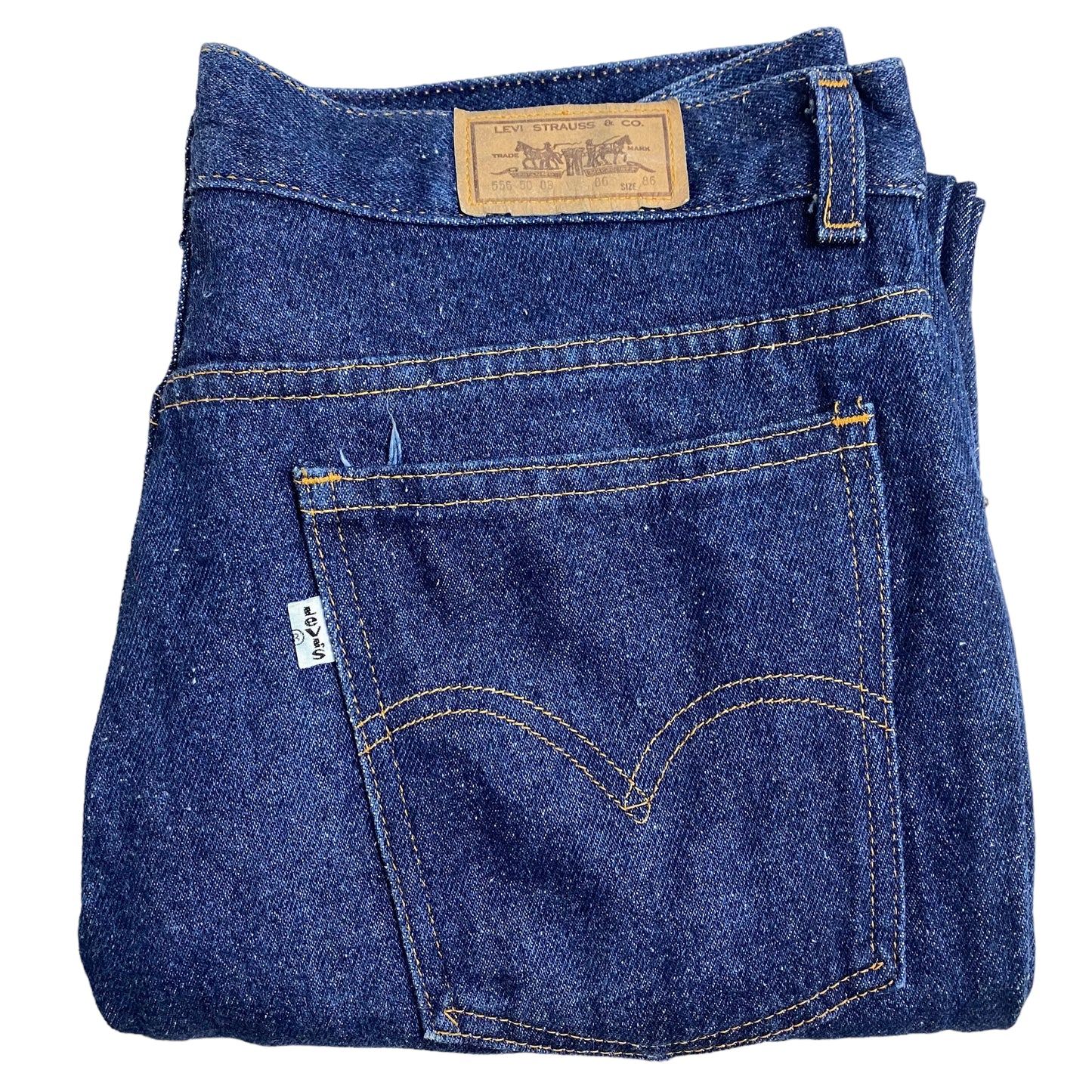 Vintage Levis Jeans 90's Dark Blue Tapered Made in Australia Denim W32