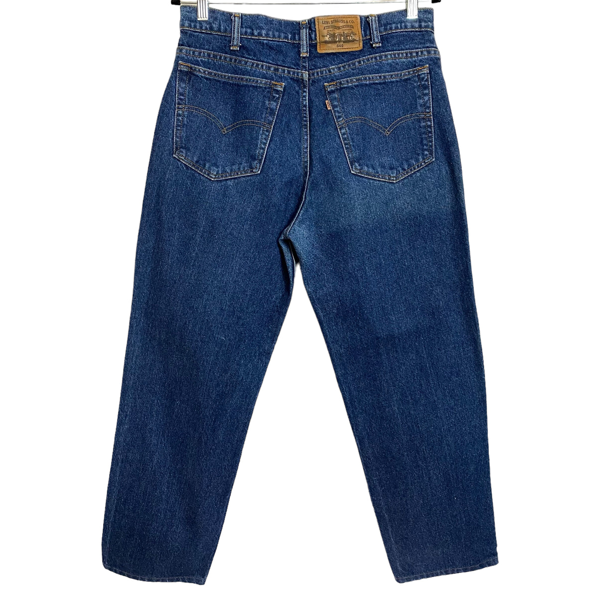 Vintage Levis 540 Jeans 90's Dark Blue Loose Tapered Denim W33