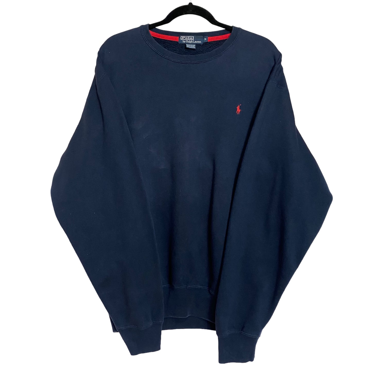 Vintage Polo Ralph Lauren 90's Dark Blue Oversized Sweater Size M
