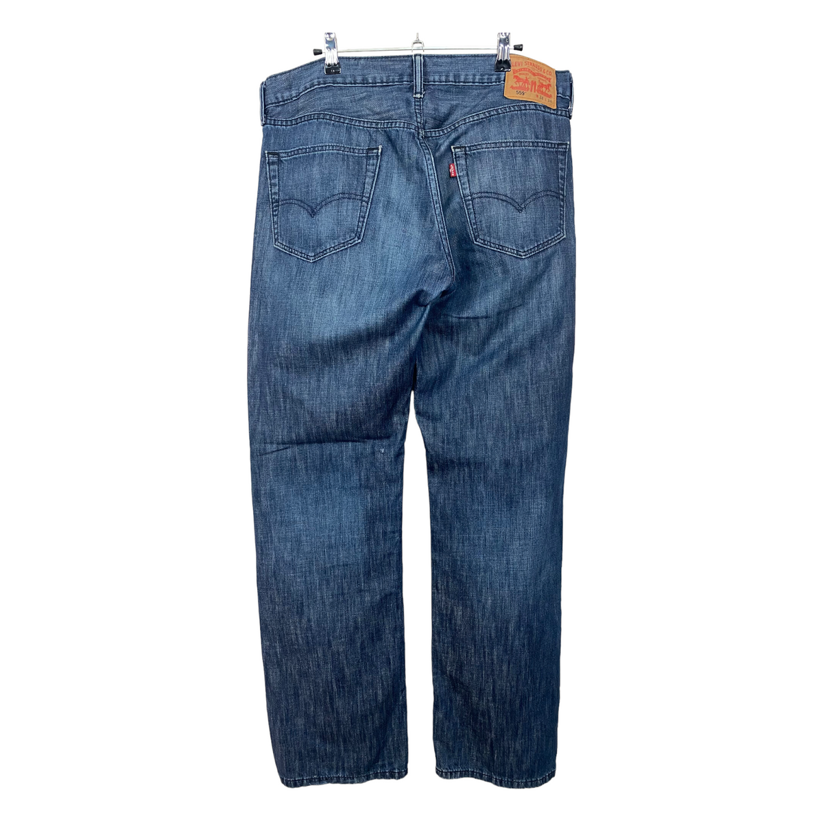 Levis 559 Jeans Grey Blue Loose Straight Denim Pant Bottoms W37 55exchange