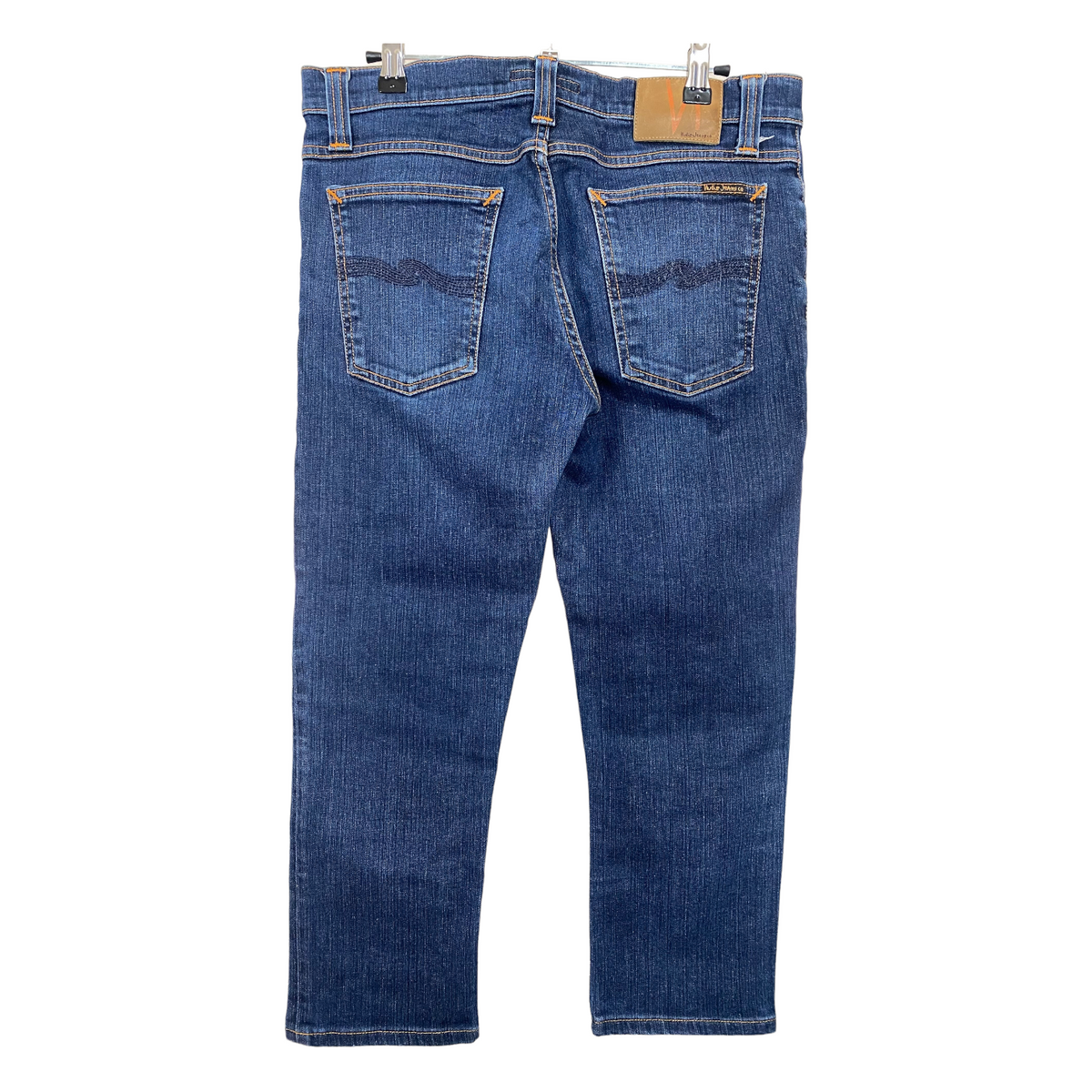 Nudie Jeans Dark Blue Cropped Denim Pant Bottoms W31 55exchange