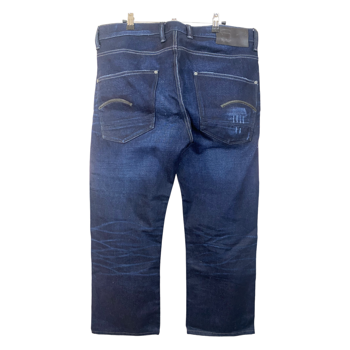G-Star Jeans Dark Blue Regular Short Denim Pant Bottoms W37 55exchange