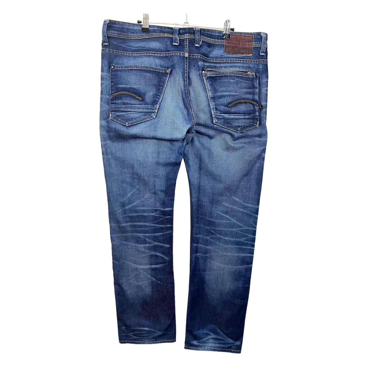 G-Star Jeans Blue Slim Straight Denim Pant Bottoms W39 55exchange