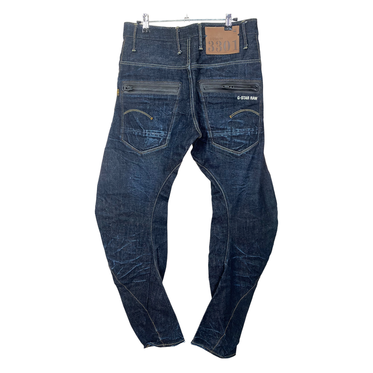 G-Star Jeans Dark Blue 3D Fit Regular Denim Pant Bottoms W32 55exchange