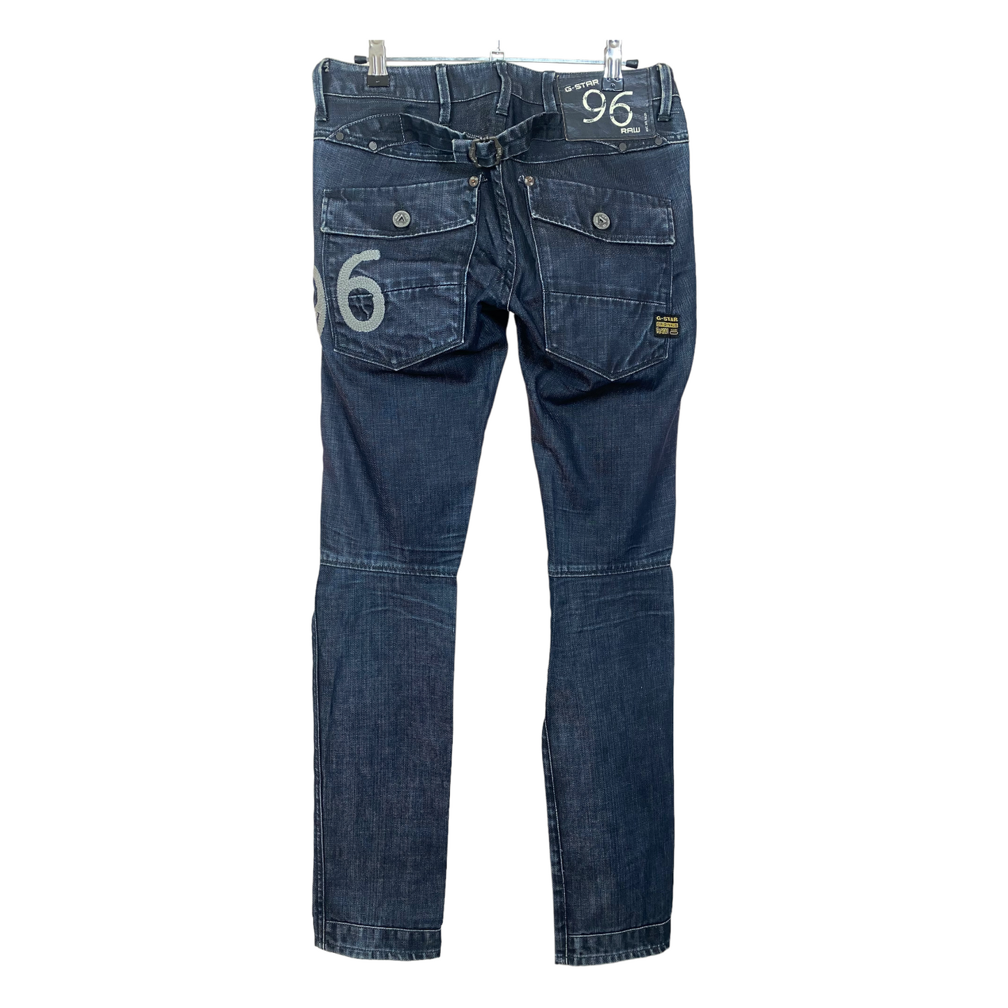 Vintage G-Star Jeans Dark Grey Blue Slim Straight Denim Pant Bottoms W28 55exchange