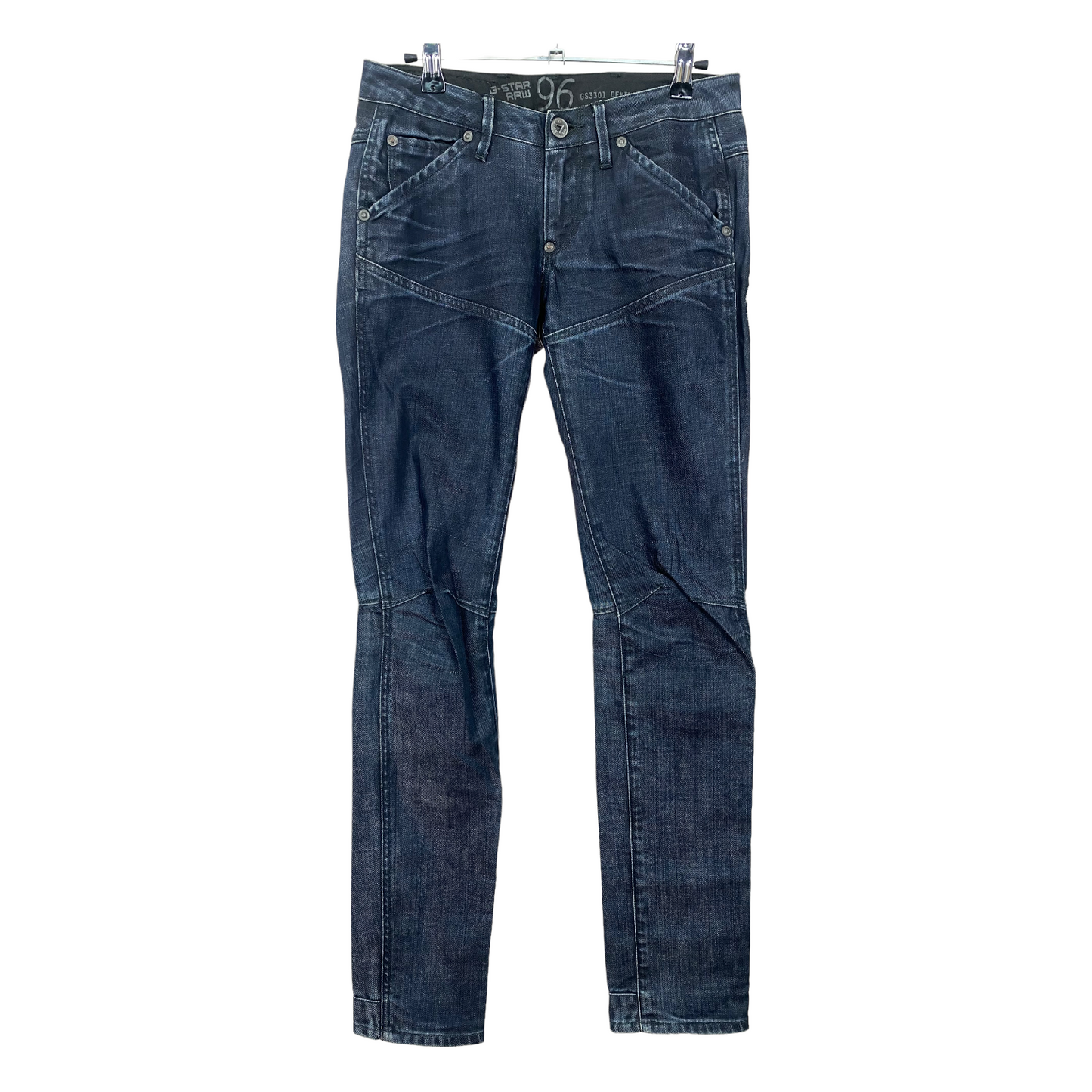 Vintage G-Star Jeans Dark Grey Blue Slim Straight Denim Pant Bottoms W28 55exchange