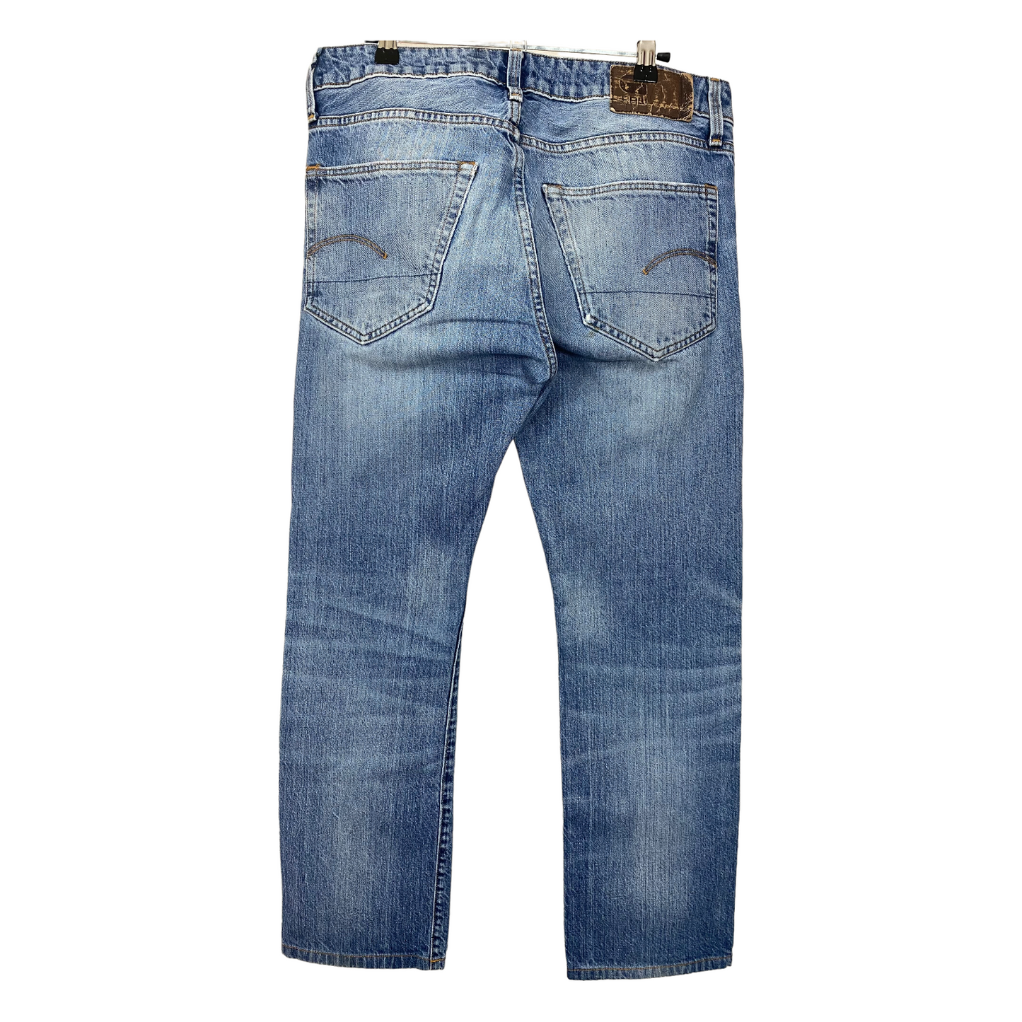G-Star Jeans Light Blue Regular Straight Denim Pant Bottoms W34 55exchange