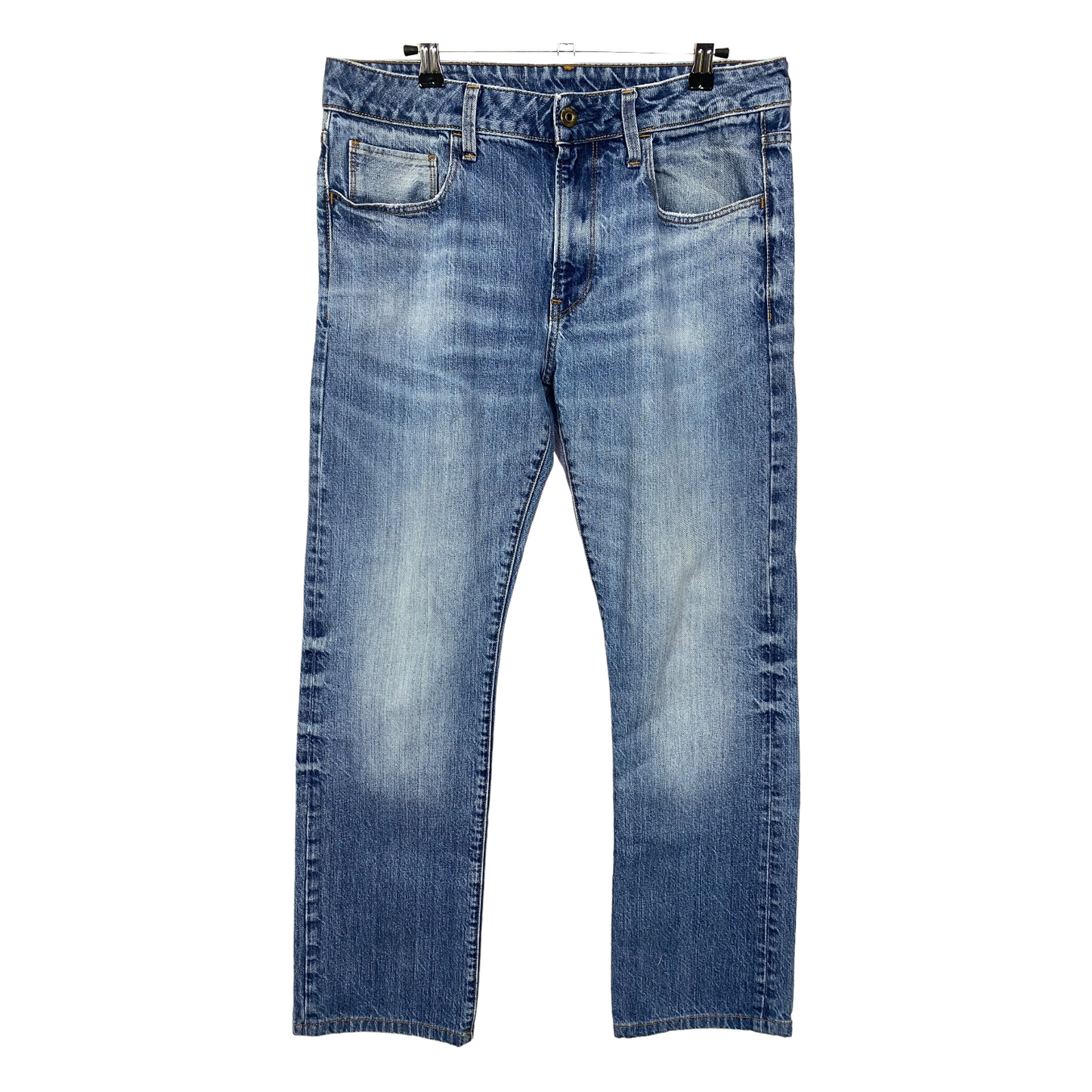 G-Star Jeans Light Blue Regular Straight Denim Pant Bottoms W34 55exchange
