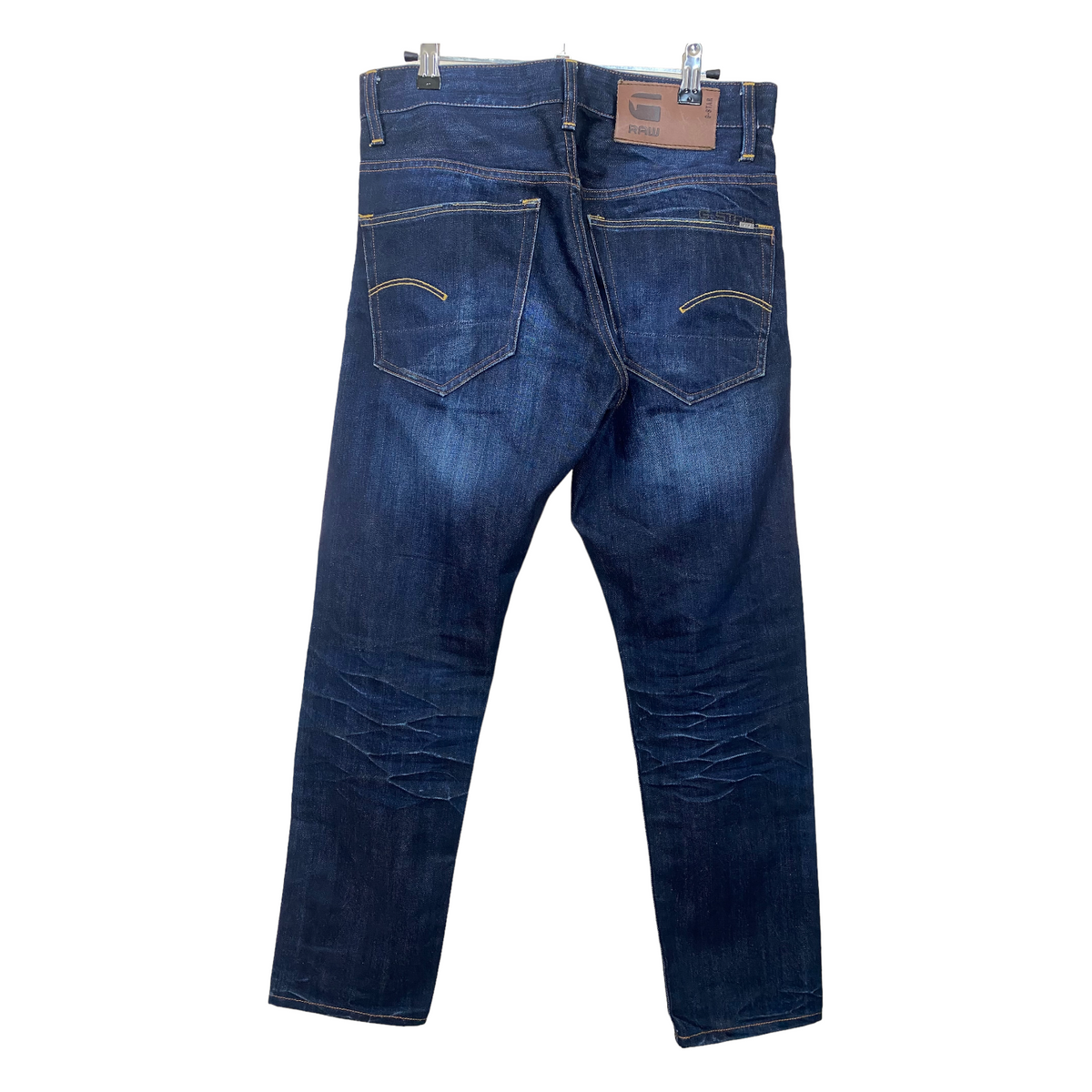 G-Star Jeans Dark Blue Slim Straight Denim Pant Bottoms W31 55exchange