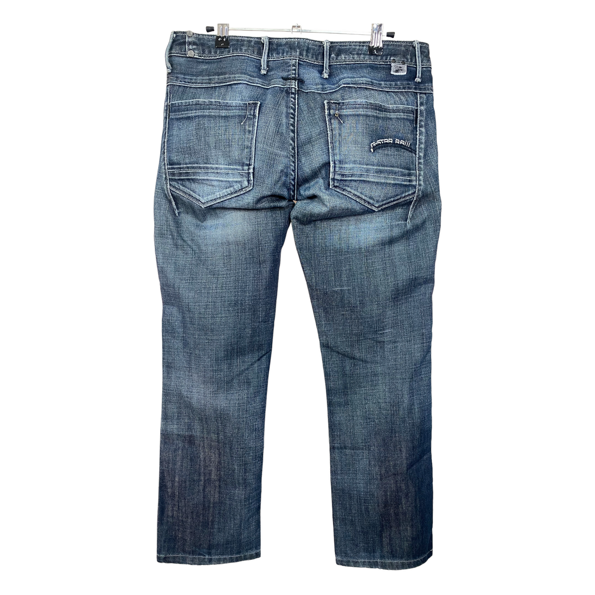 Vintage G-Star Jeans Grey Blue Slim Straight Denim Pant Bottoms W33 55exchange