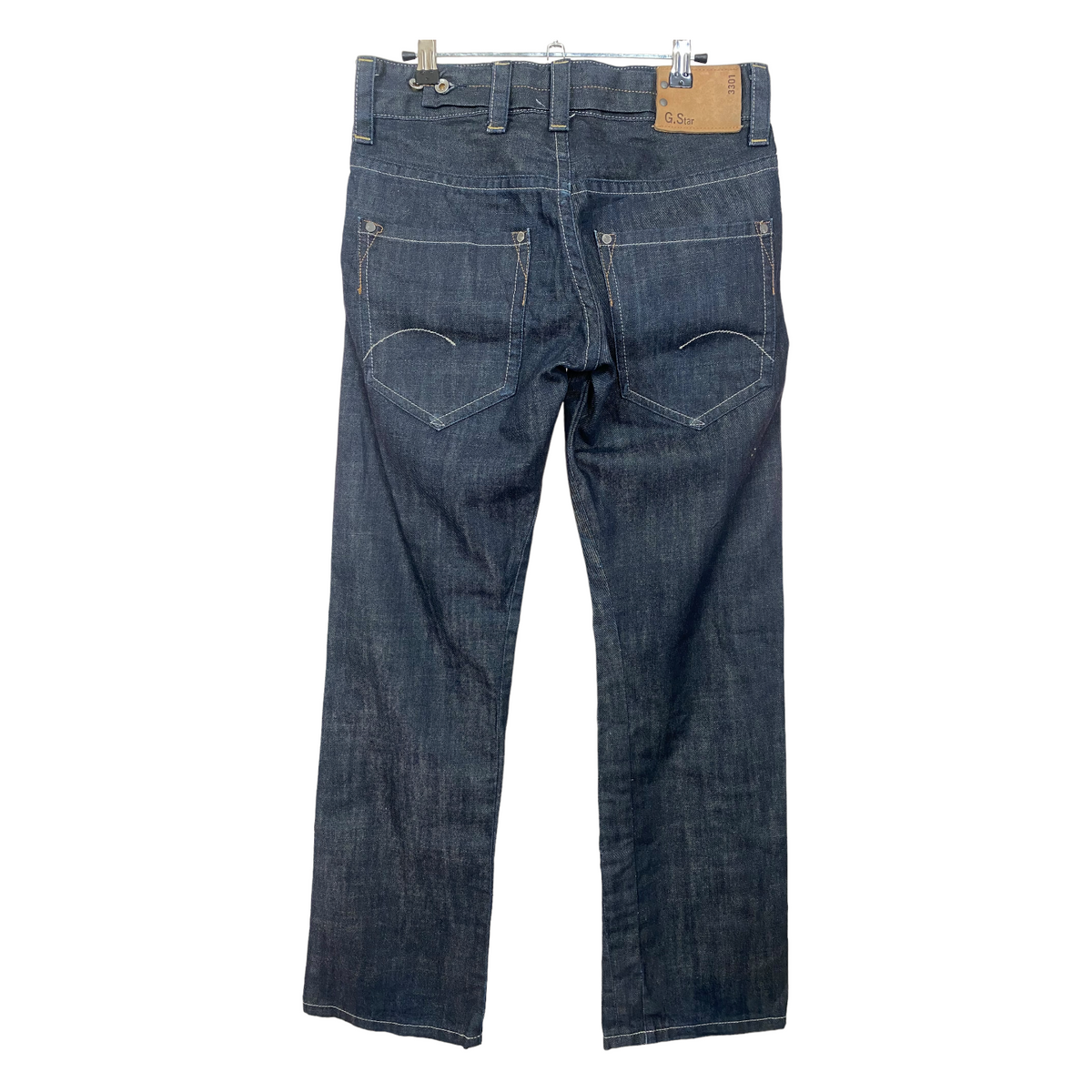Vintage G-Star Jeans Dark Blue Black Bootcut Regular Denim Pant Bottoms W31 55exchange