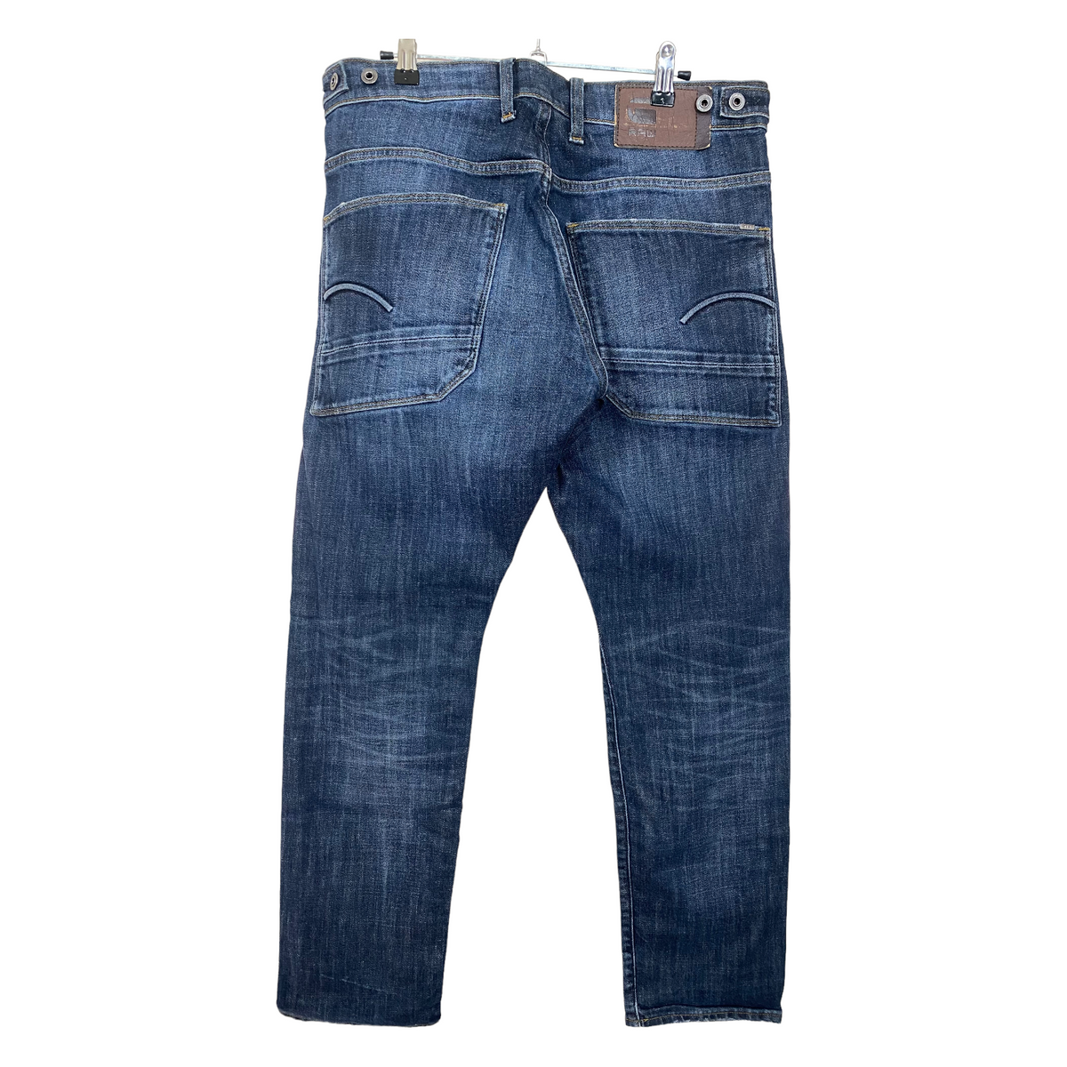G-Star Jeans Grey Blue Slim Straight Denim Pant Bottoms W34 55exchange