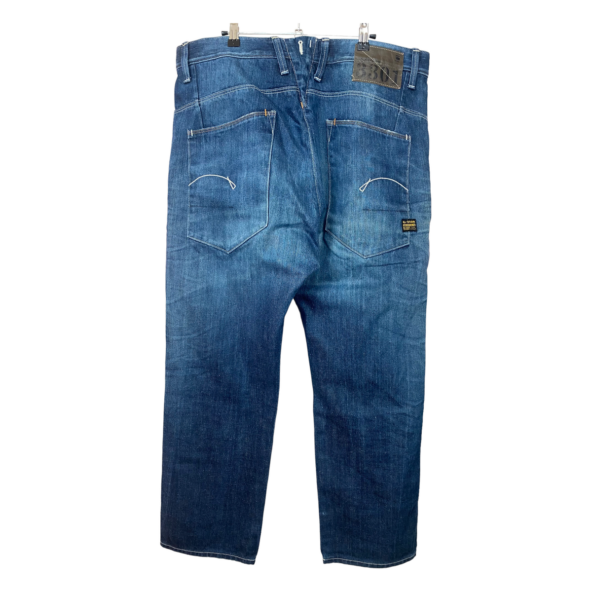 Vintage G-Star Jeans Dark Blue Regular Straight Denim Pant Bottoms W41 55exchange
