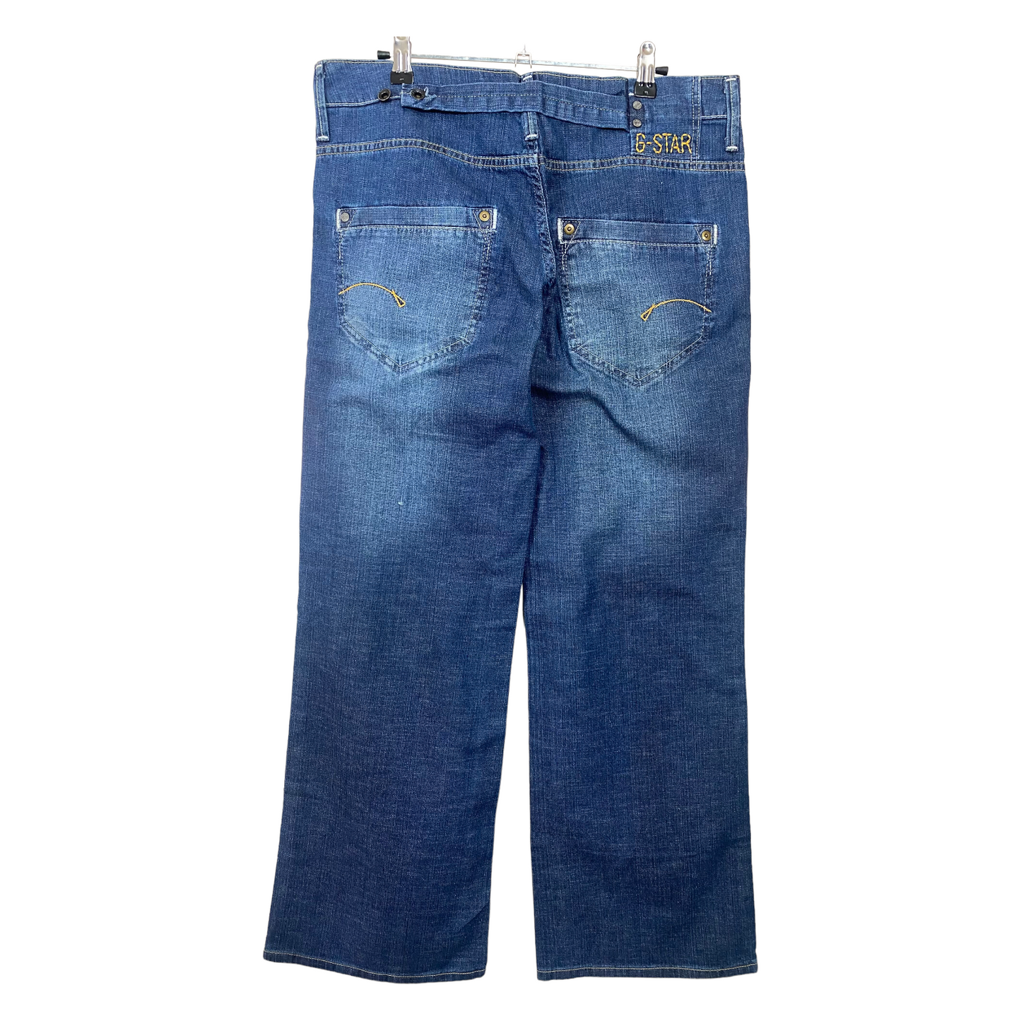 RARE Made in Italy Vintage G-Star Jeans Blue Bootcut Denim Pant Bottoms W34 55exchange