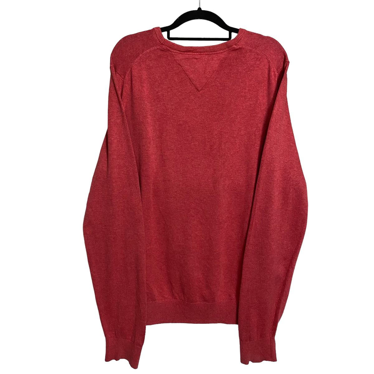 Tommy Hilfiger Coral Red Light Pullover Knit Crewneck Sweater Size M