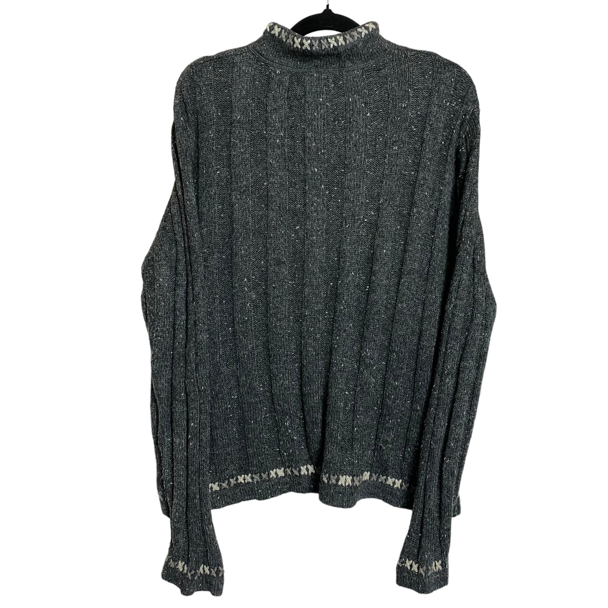 Woolrich Womens Grey Quarter Zip Pullover Knit Sweater Size L