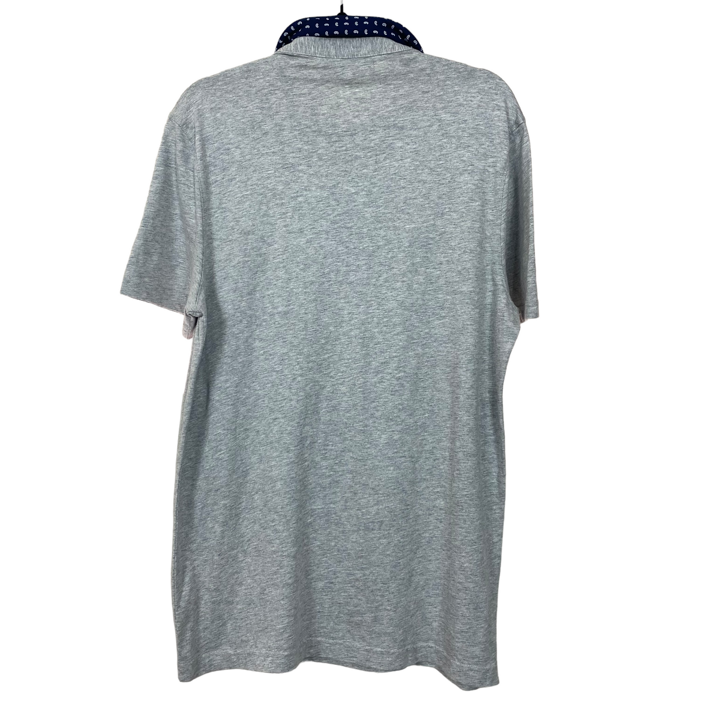 Michael Kors Light Grey Short Sleeve Polo Shirt Top S C98 L73