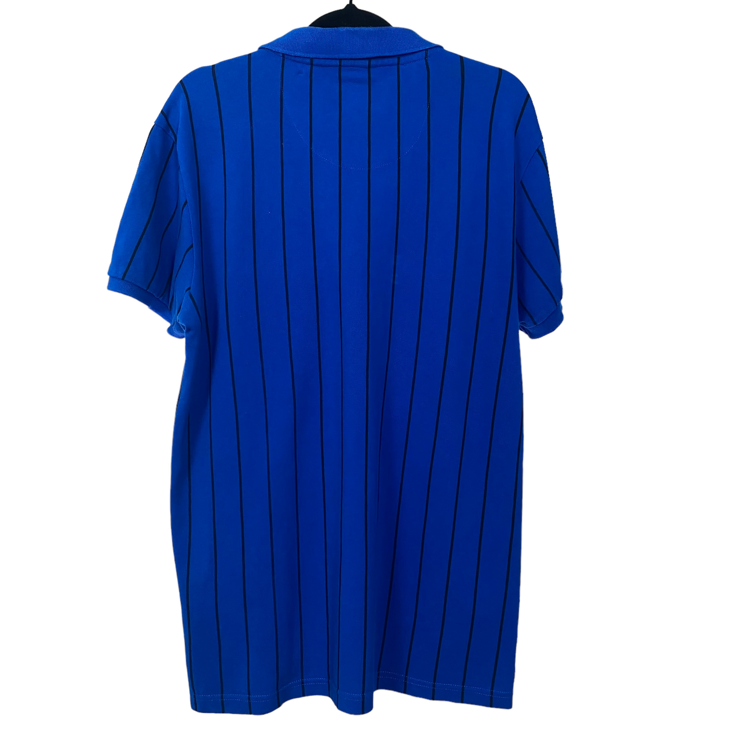 US POLO ASSN Navy Blue Black Striped Short Sleeve Polo Shirt Top M C100 L74