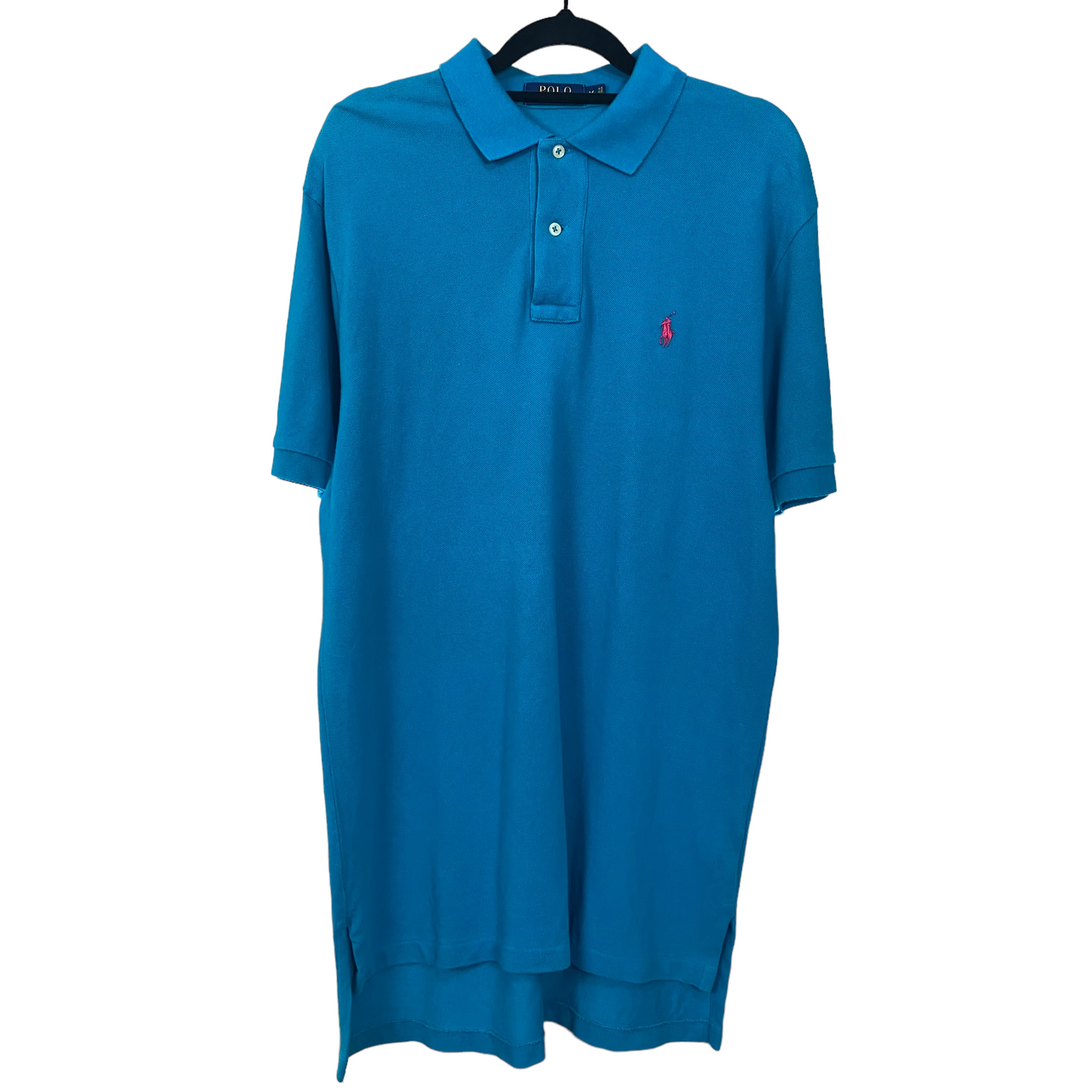 Polo Ralph Lauren Bright Blue Tall Polo Shirt Top Size M