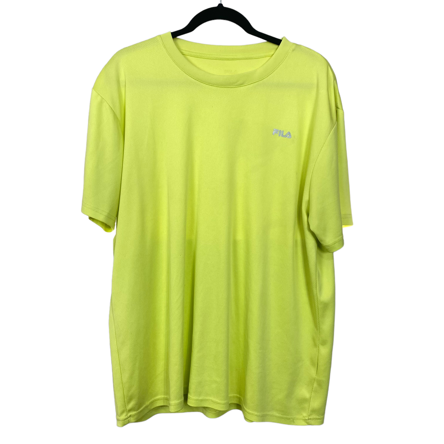 Fila Bright Yellow Active Tee Shirt Top Size M