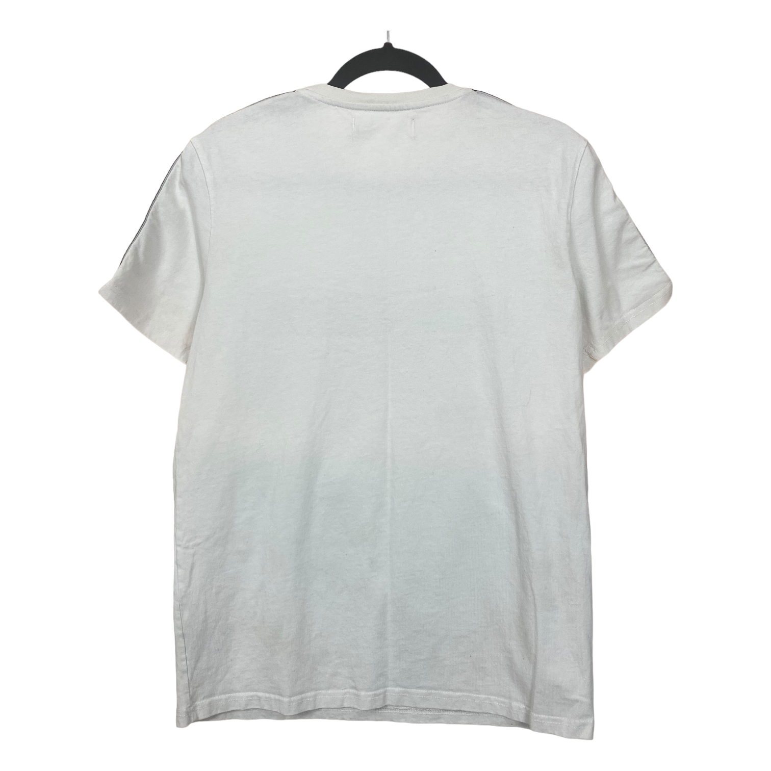 Black Pyramid Solid White Black Logo Graphic Short Sleeve Tee Shirt Top S C94 L69 55exchange